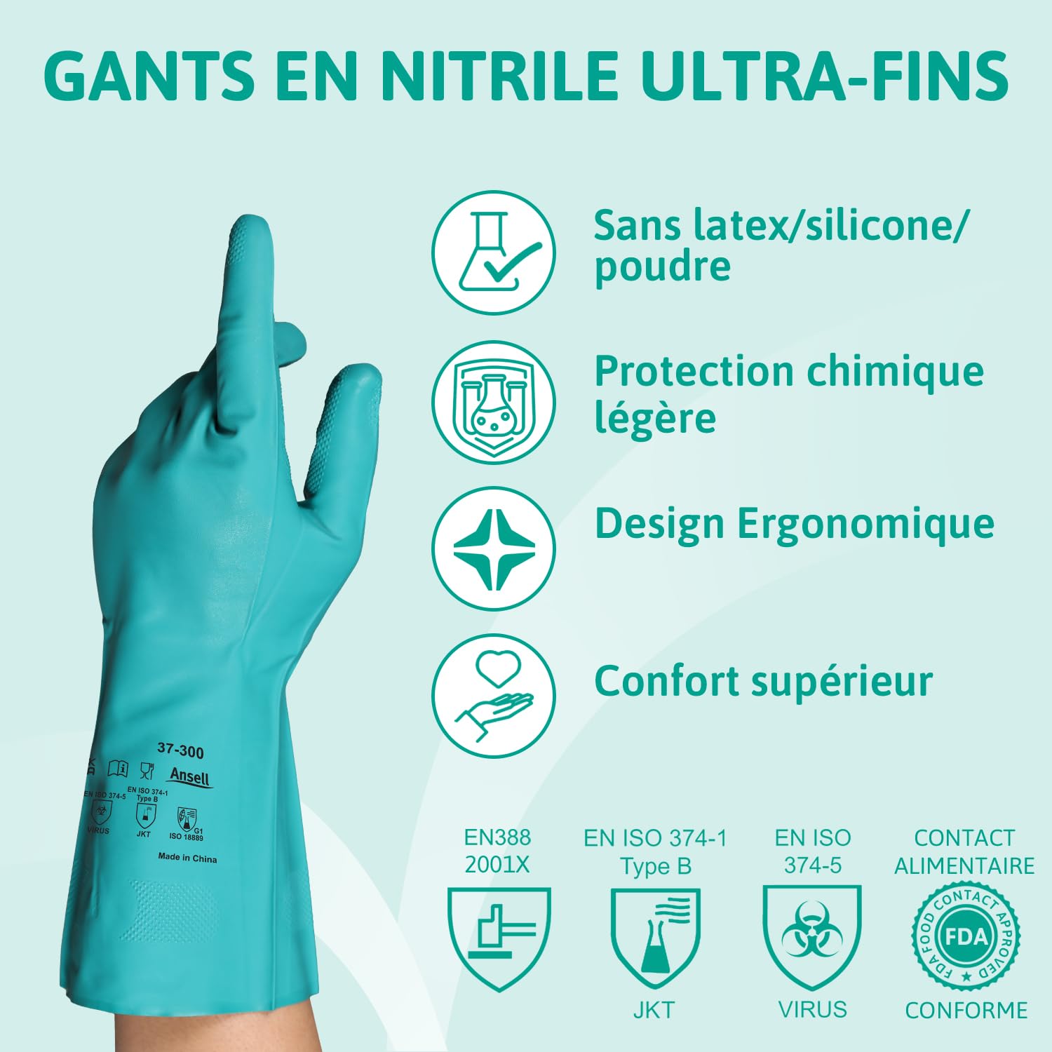 ansell-alphatec-37-300-gants-nitrile-vert-l-lot-12-paires image 2