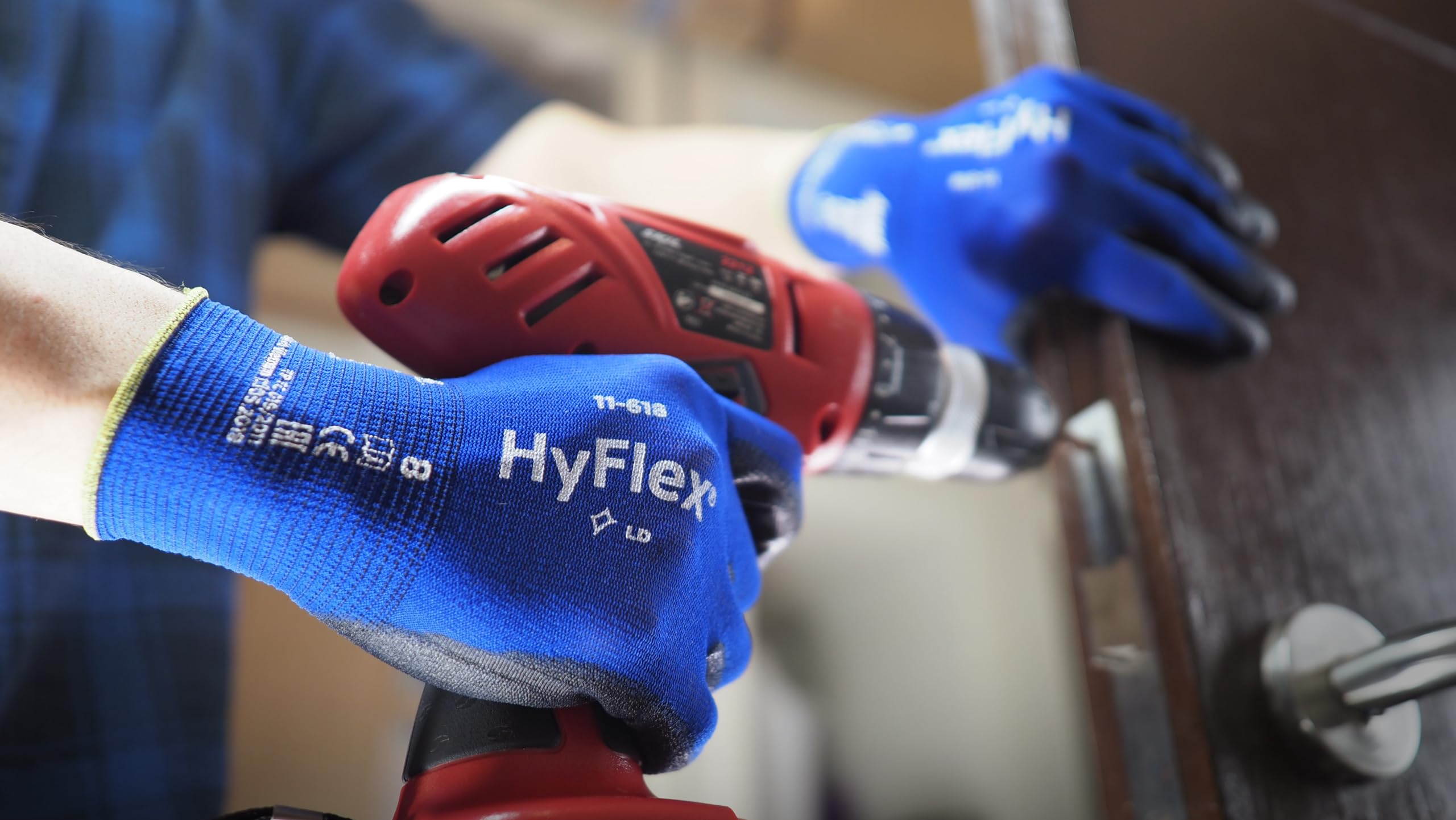 ansell-hyflex-11-618-gants-pu-tactiles-bleus-taille-m-1-paire image 8