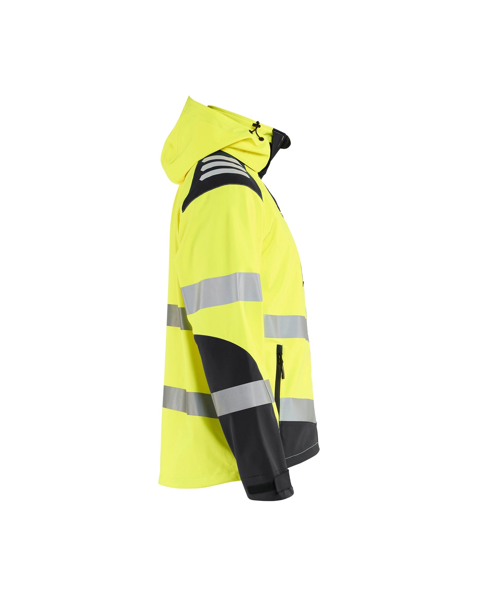 blaklader-softshell-veste-haute-visibilit-jaune-noir image 4
