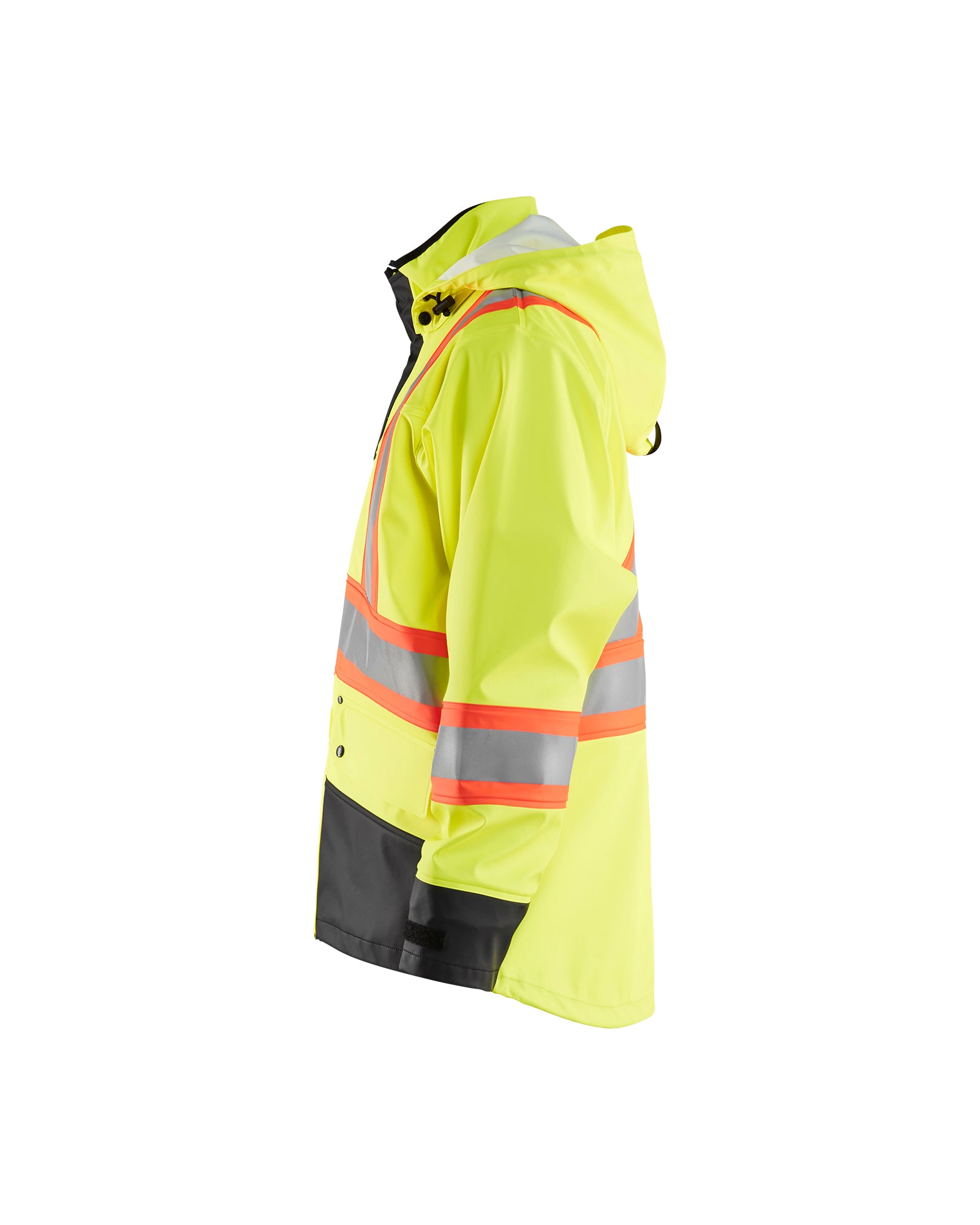 blaklader-hi-vis-csa-veste-pluie-jaune-fluo-noir image 4