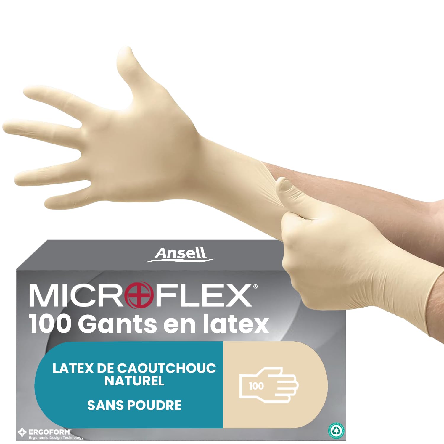 ansell-microflex-63-864-gants-latex-blancs-bo-te-100-s image 1