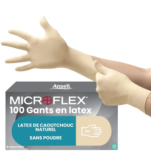 ansell-microflex-63-864-gants-latex-blancs-bo-te-100-s image 1