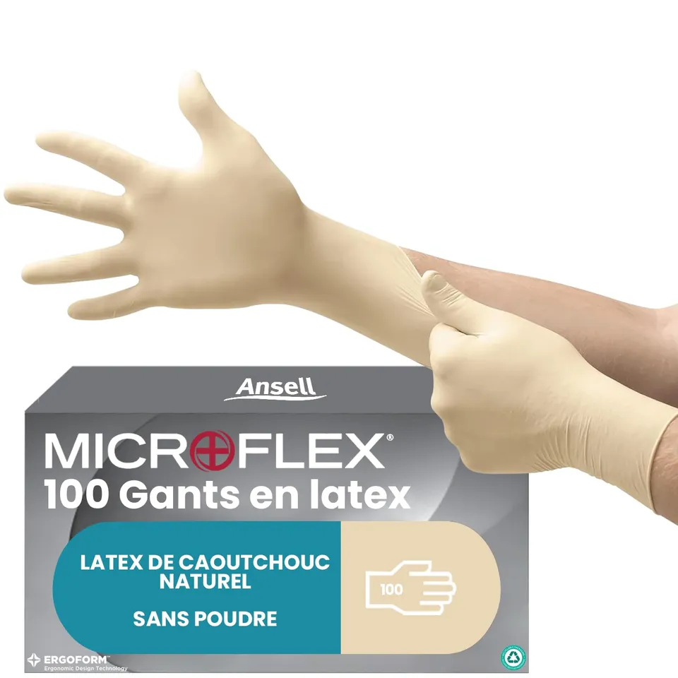 ansell-microflex-63-864-gants-latex-blancs-bo-te-100-s image 1