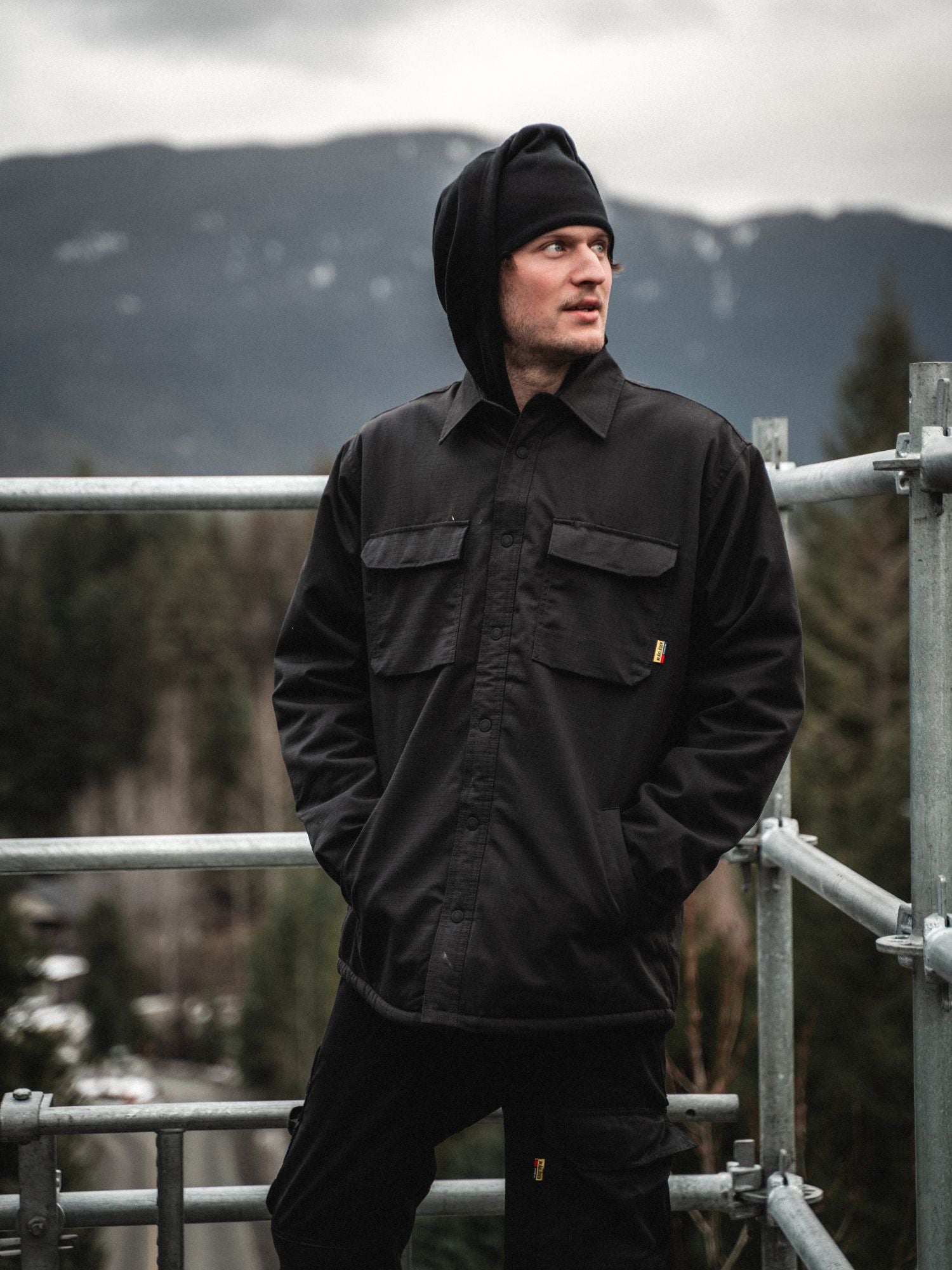 blaklader-ripstop-veste-travail-bleu-marine-doubl-e image 3