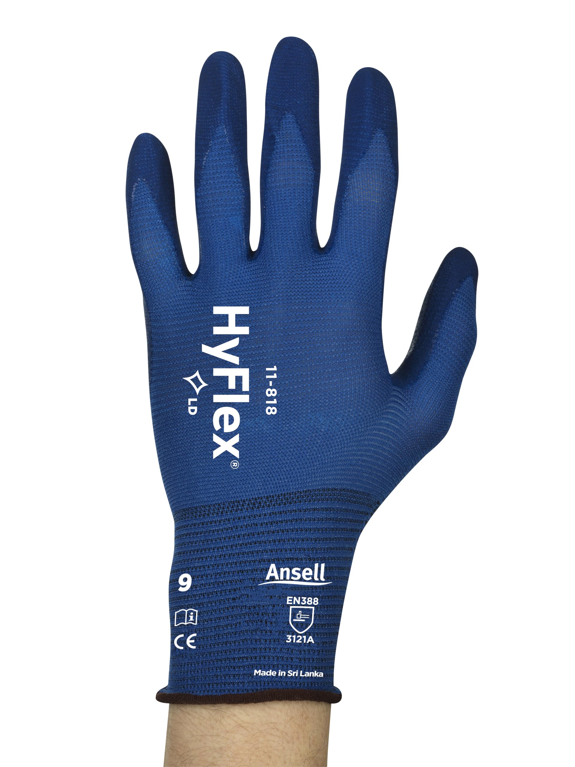 ansell-hyflex-11-818-gants-de-travail-bleu-m-lot-12-pr-cision image 2