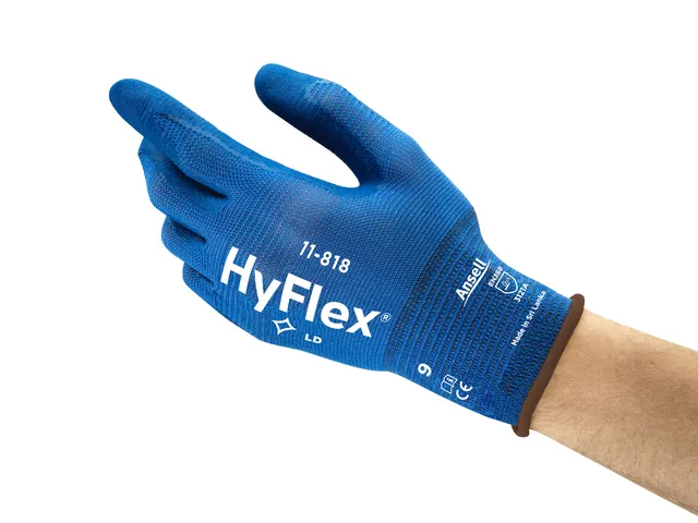 ansell-hyflex-11-818-gants-de-travail-bleu-m-lot-12-pr-cision image 1