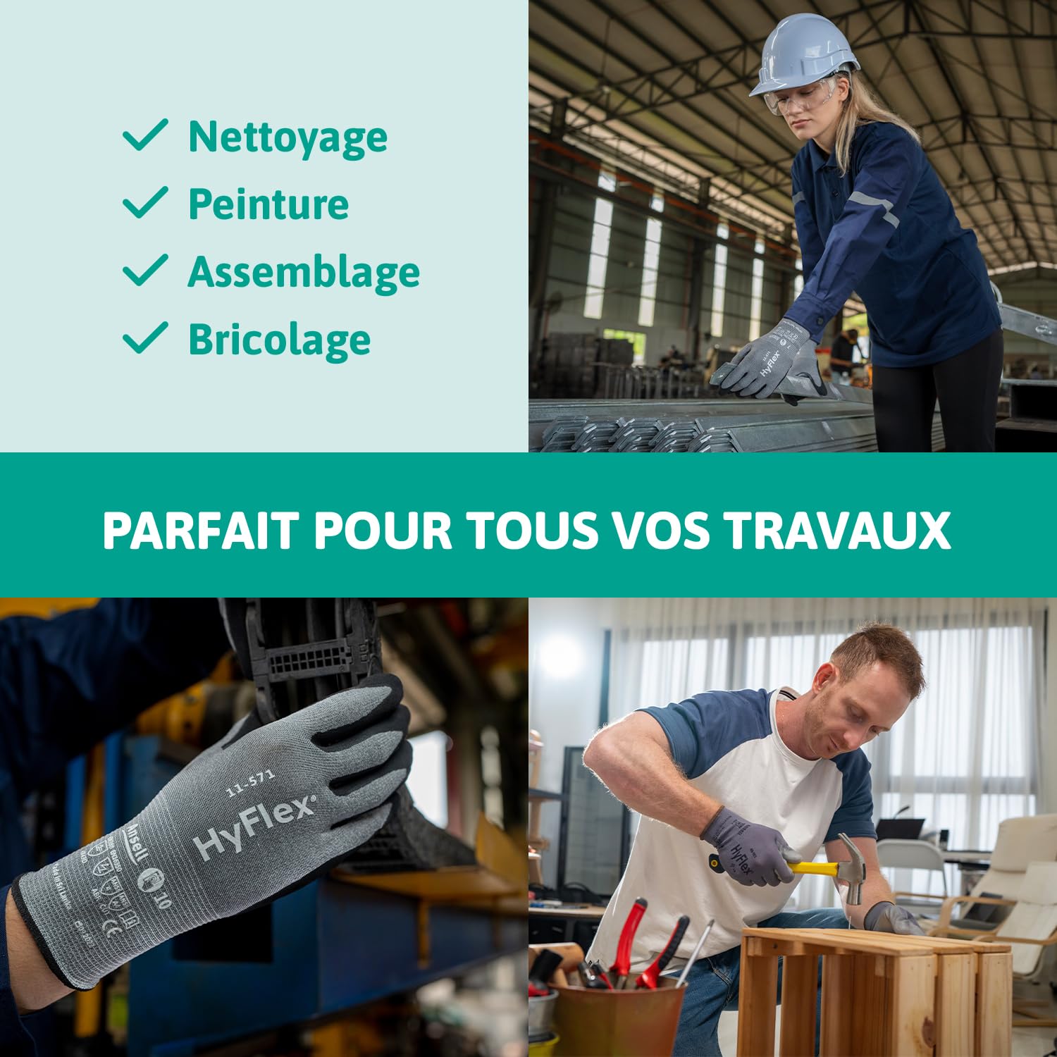 ansell-hyflex-11-571-gants-anti-coupure-gris-taille-s-x12 image 3