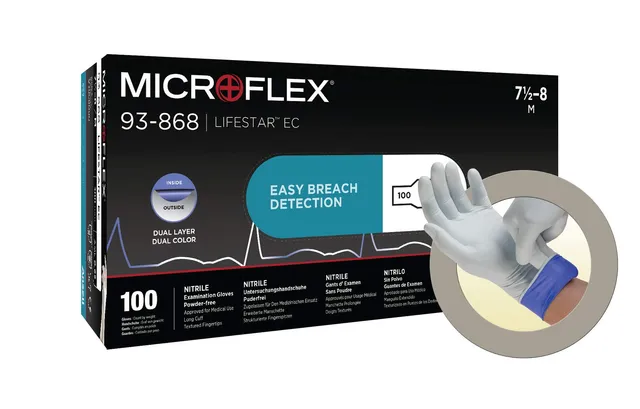 ansell-microflex-lifestar-ec-93-868-gants-examen-xl-x100 image 1