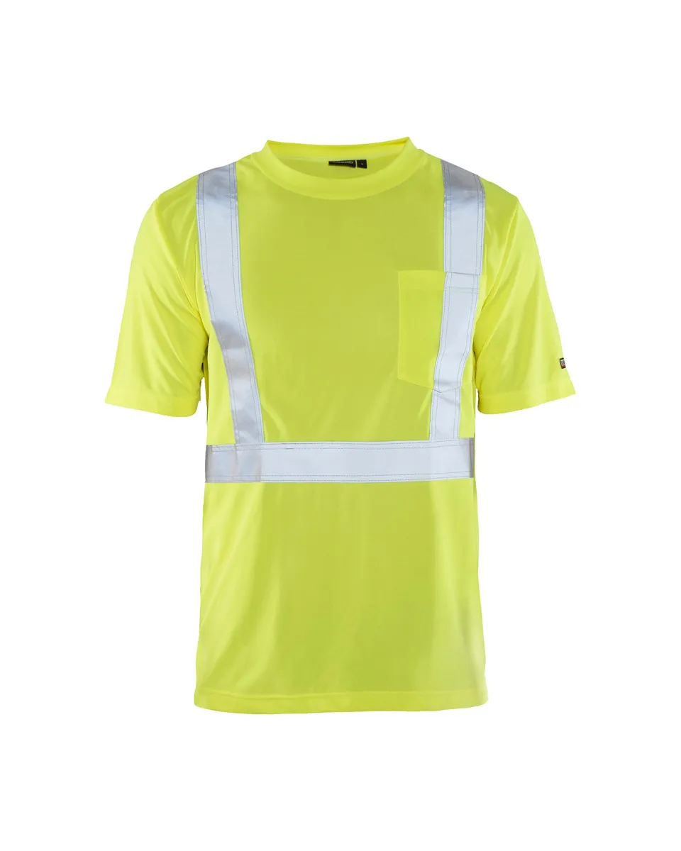 blaklader-hi-vis-pocket-t-shirt-t-shirt-jaune-poche image 1