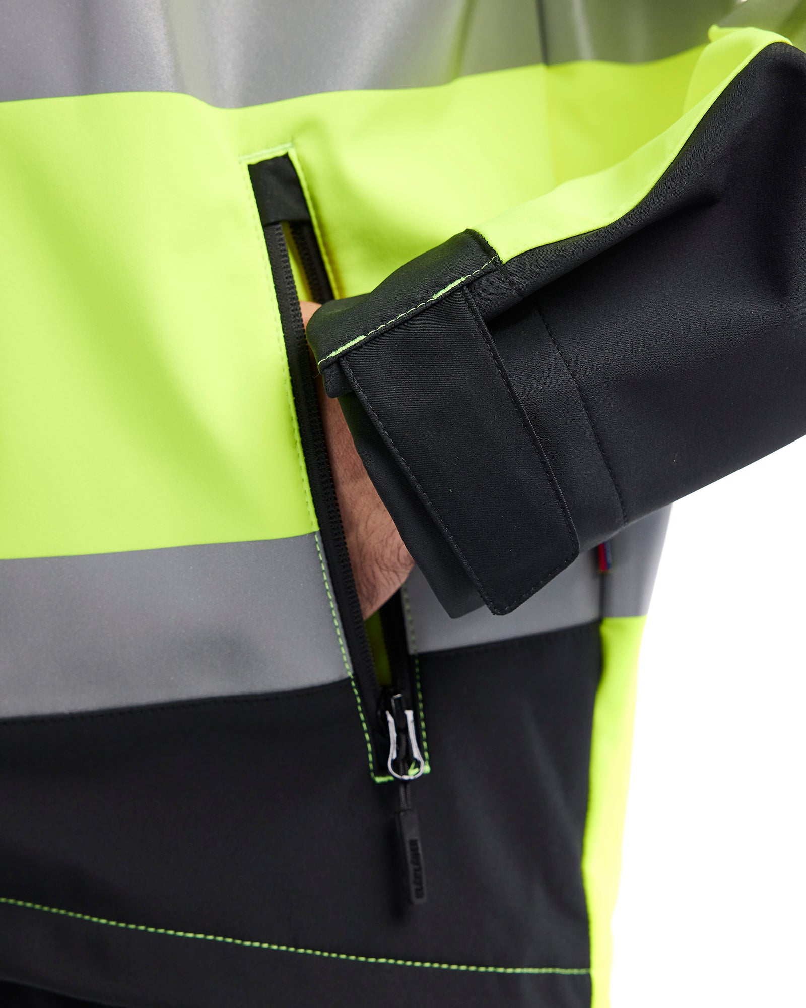 blaklader-softshell-veste-haute-visibilit-jaune-noir image 8