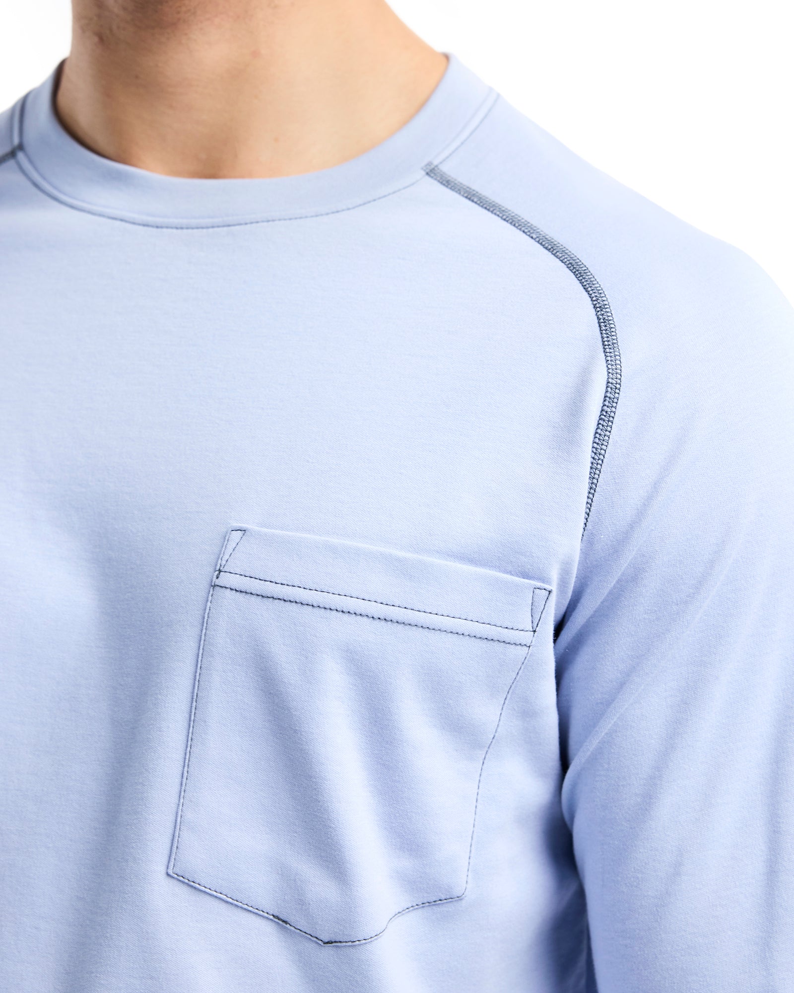 blaklader-t-shirts-flame-resistant-t-shirt-manches-longues-bleu-clair image 5