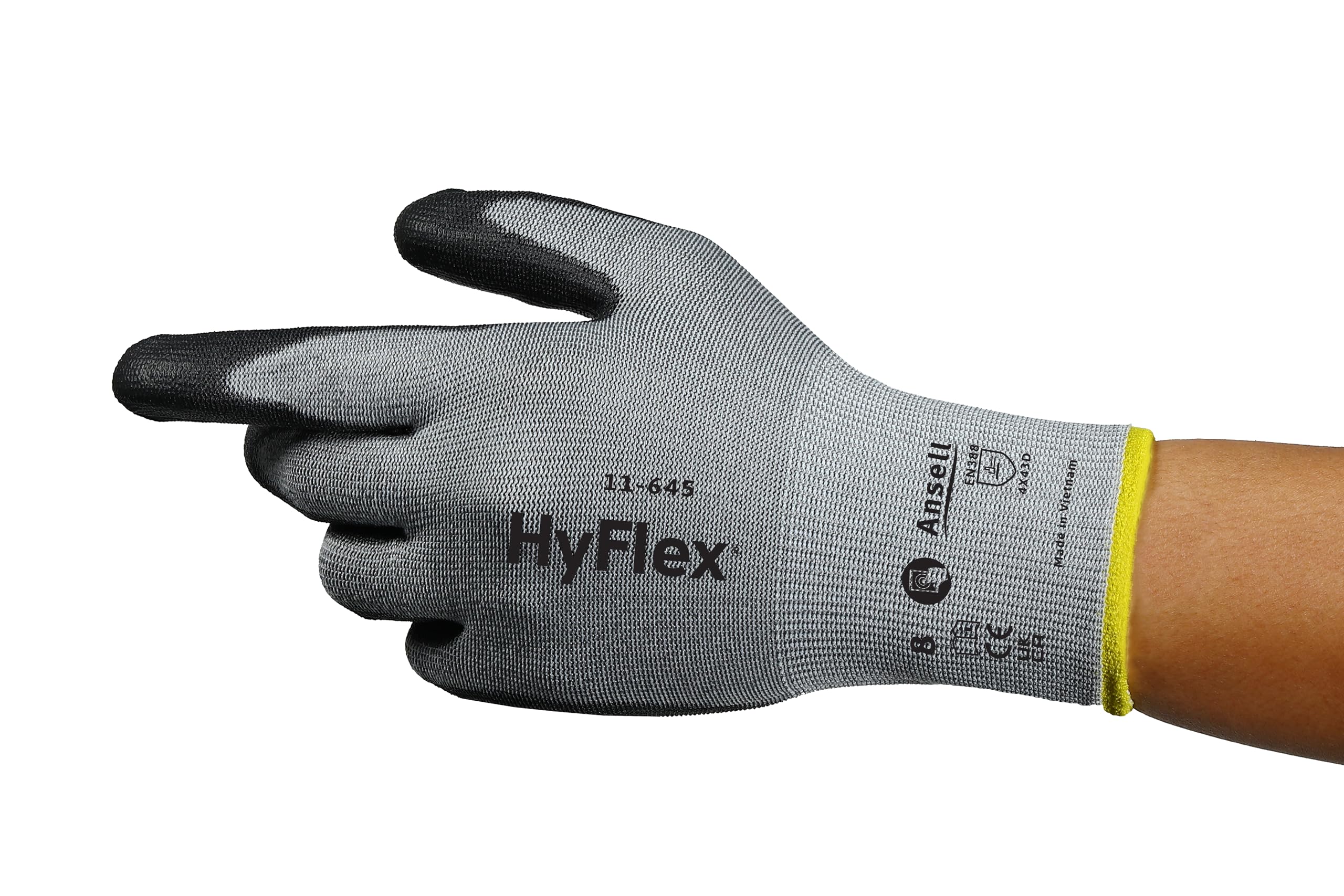 ansell-hyflex-11-645-gants-de-travail-taille-7-s-lot-12-m-canique image 1