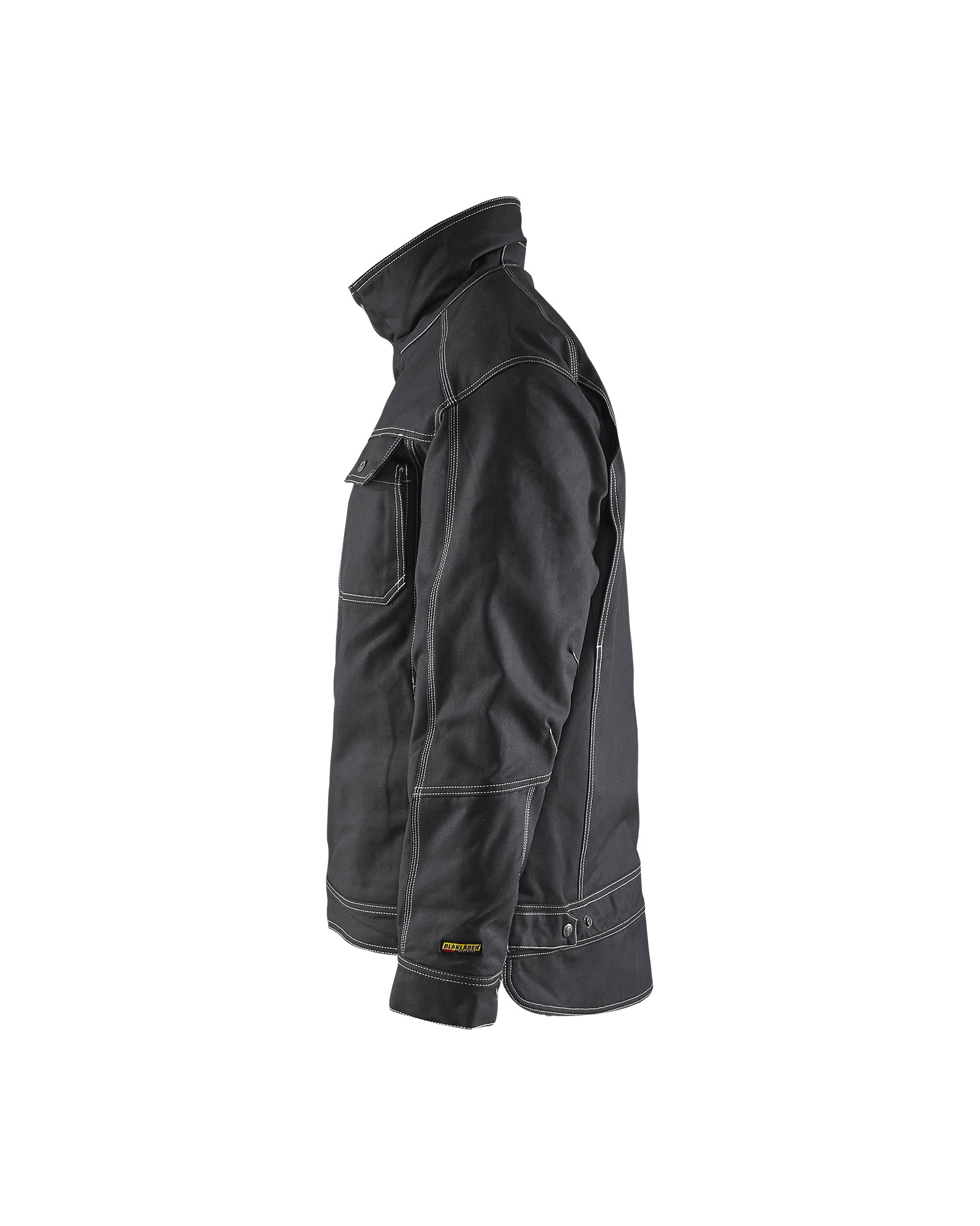 blaklader-flint-blouson-bomber-hiver-noir-doubl-pile-toile image 4