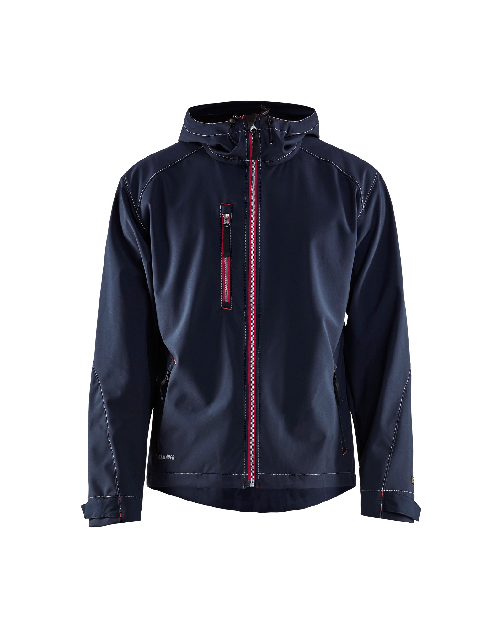 blaklader-kalispell-veste-softshell-bleu-marine-rouge-imperm-able image 1