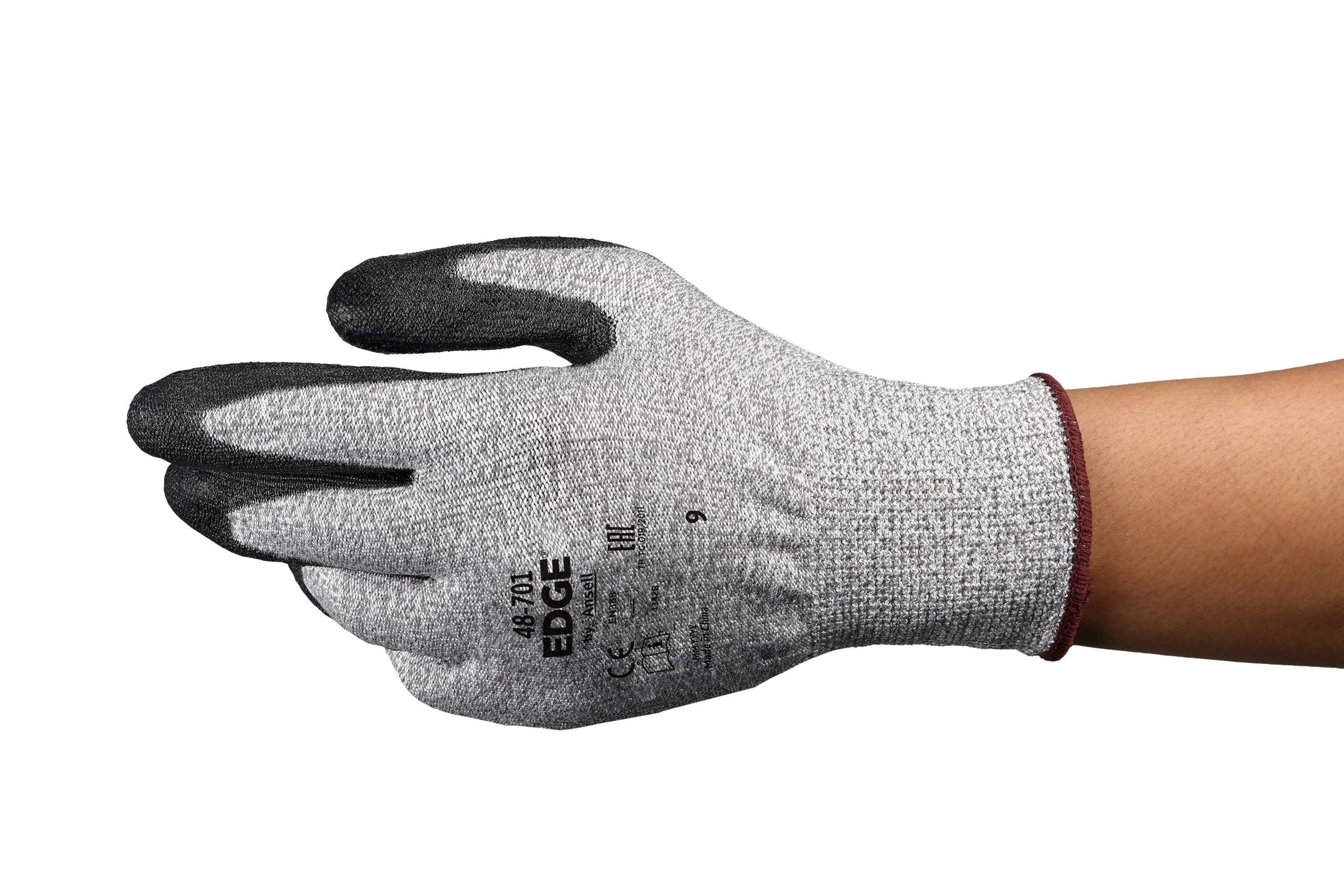 ansell-edge-48-701-gants-de-travail-noirs-taille-6-xs-x12 image 1
