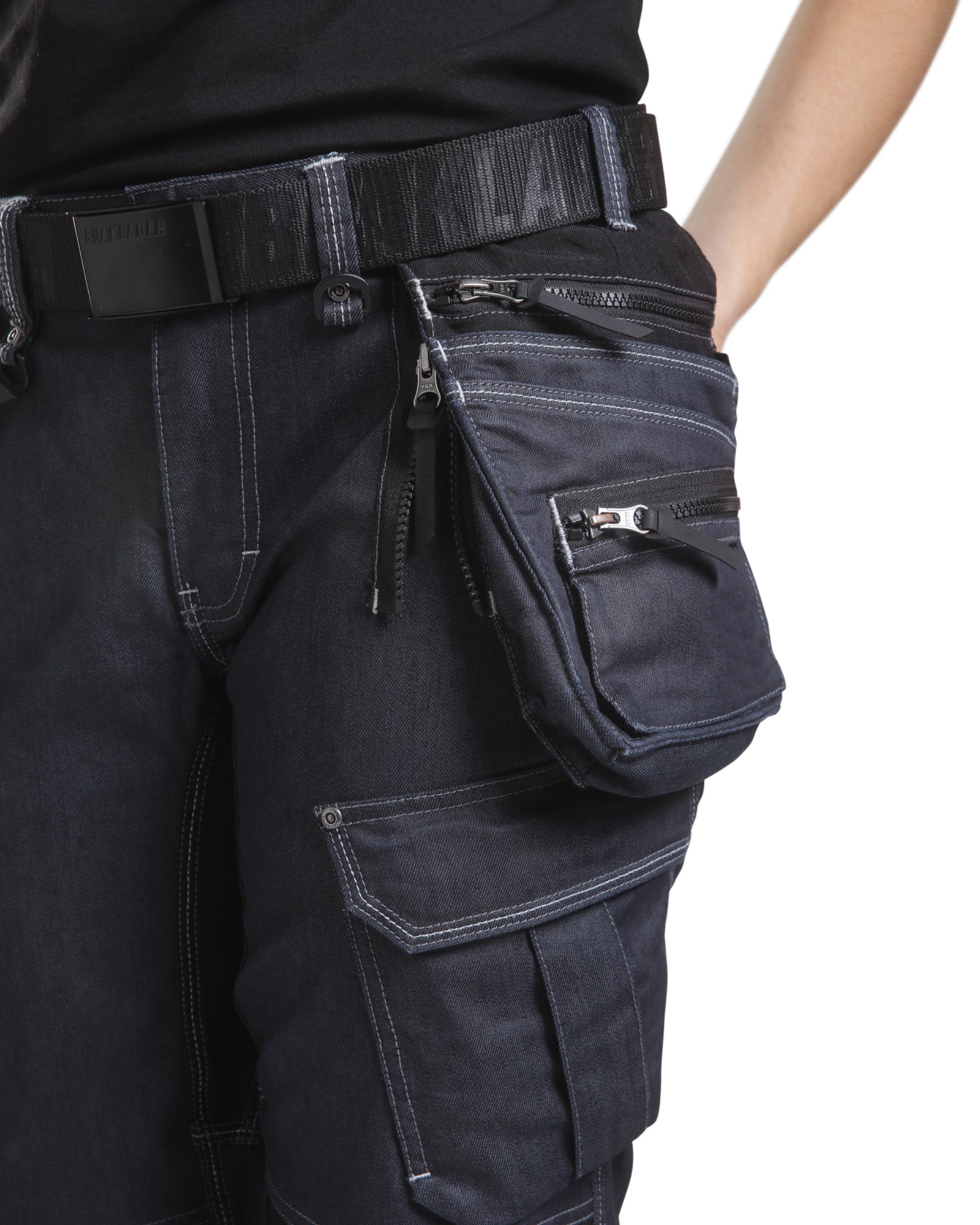 blaklader-surge-max-pantalon-travail-femme-bleu-marine-noir-toile-coton image 8