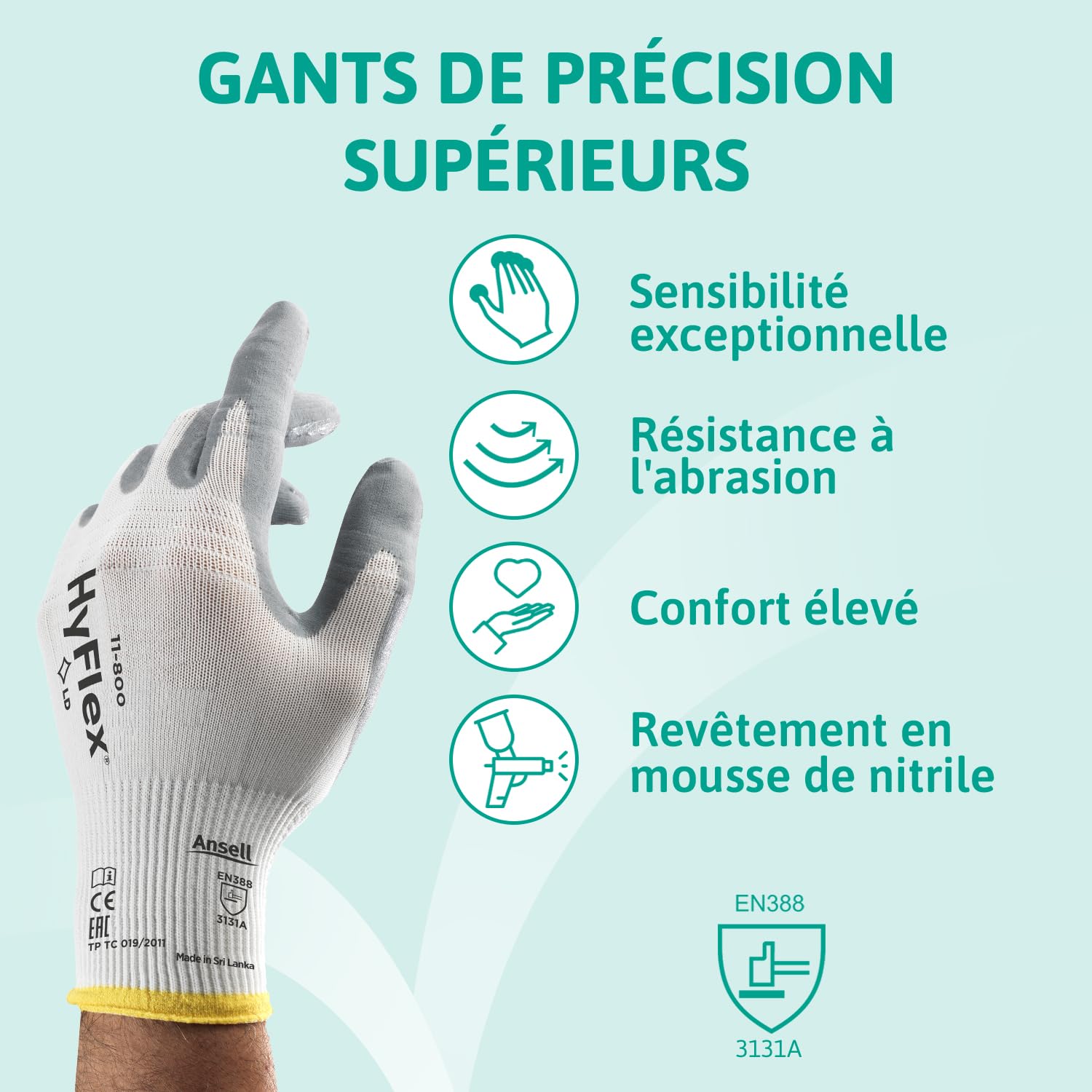 ansell-hyflex-11-800-gants-nitrile-blancs-taille-6-xs image 2