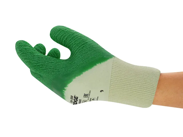 ansell-edge-16-500-gants-de-travail-vert-s-lot-12-adh-rence image 1
