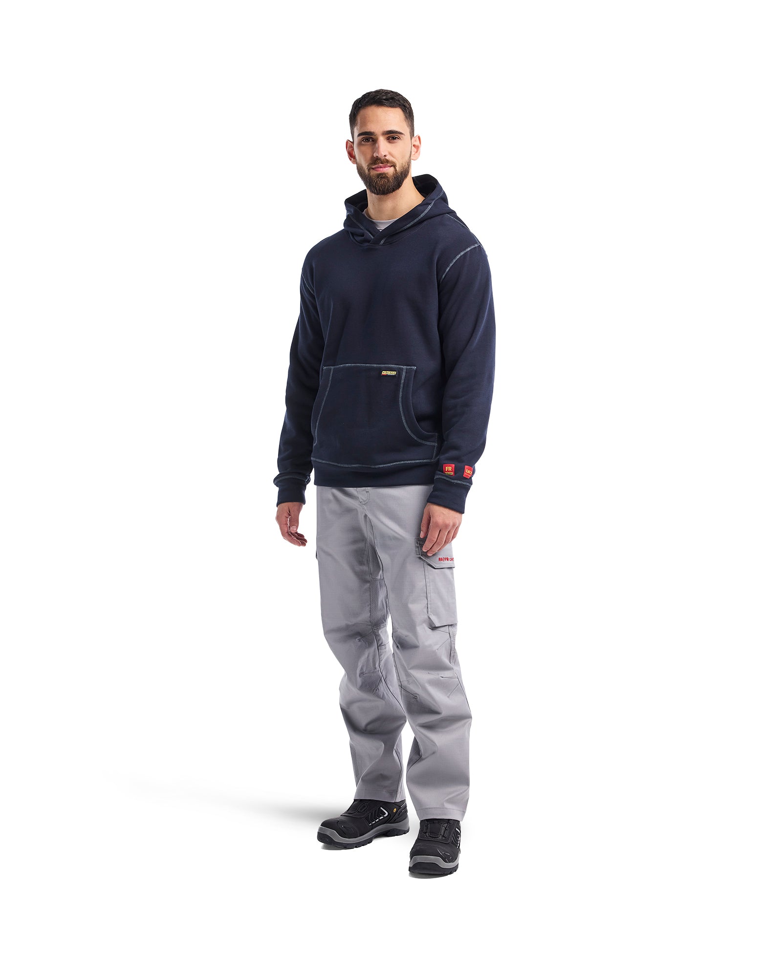 blaklader-flame-resistant-hoodie-sweat-bleu-marine-ignifug-cat-2 image 7