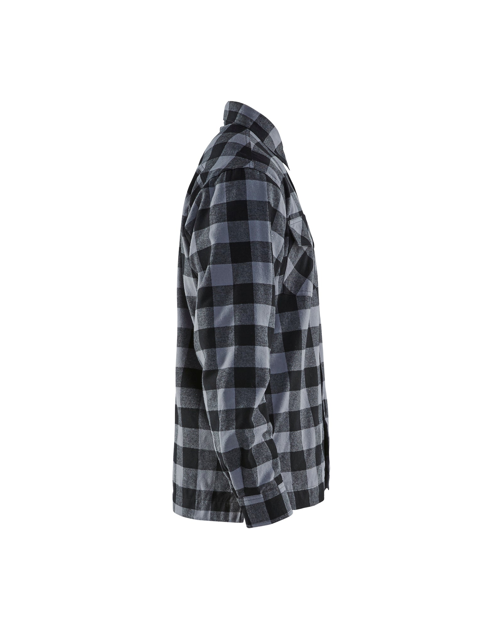 blaklader-chemise-flanelle-doubl-e-b-cheron-gris-noir image 3