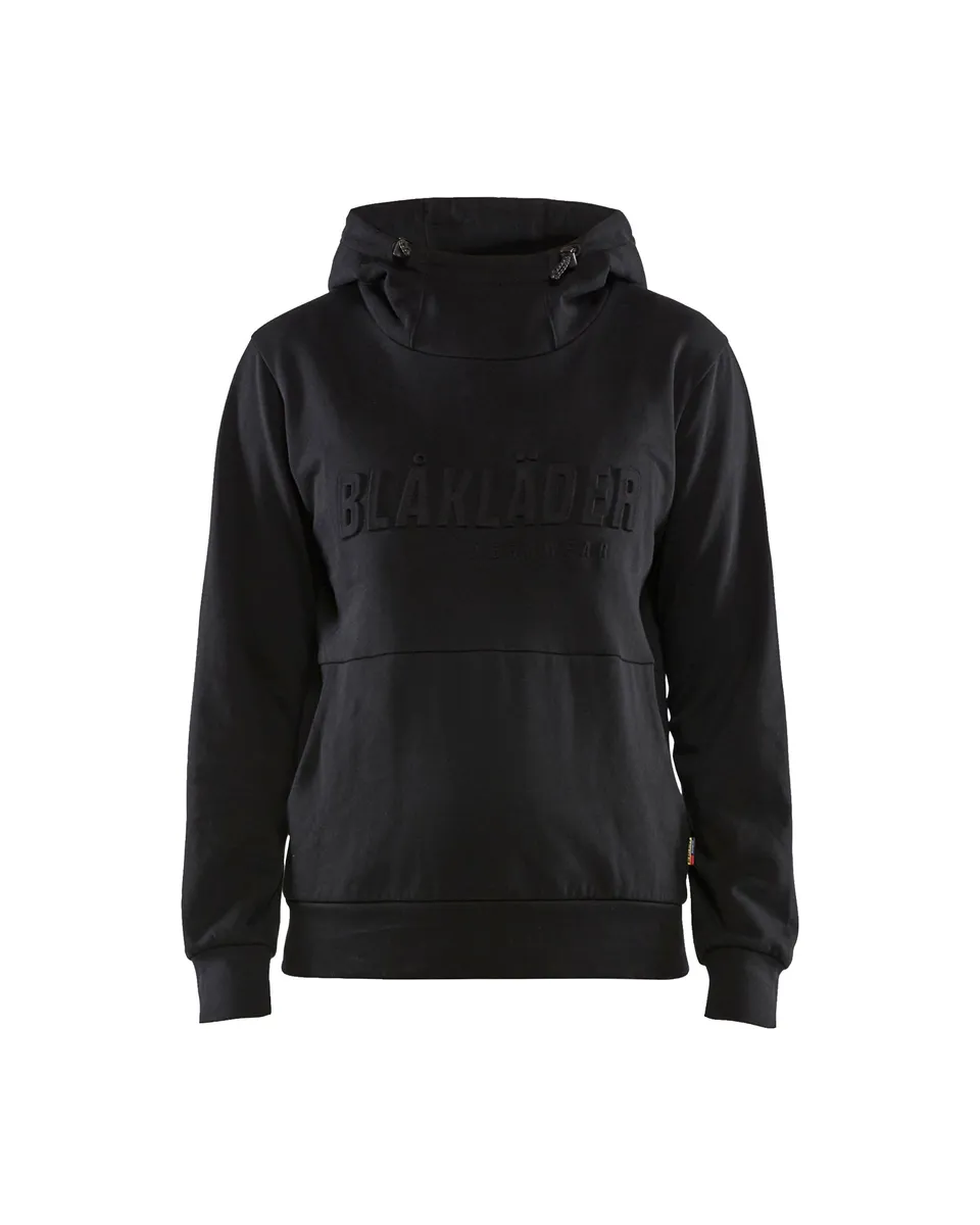 blaklader-3d-sweat-capuche-femme-noir-coton-pais image 1