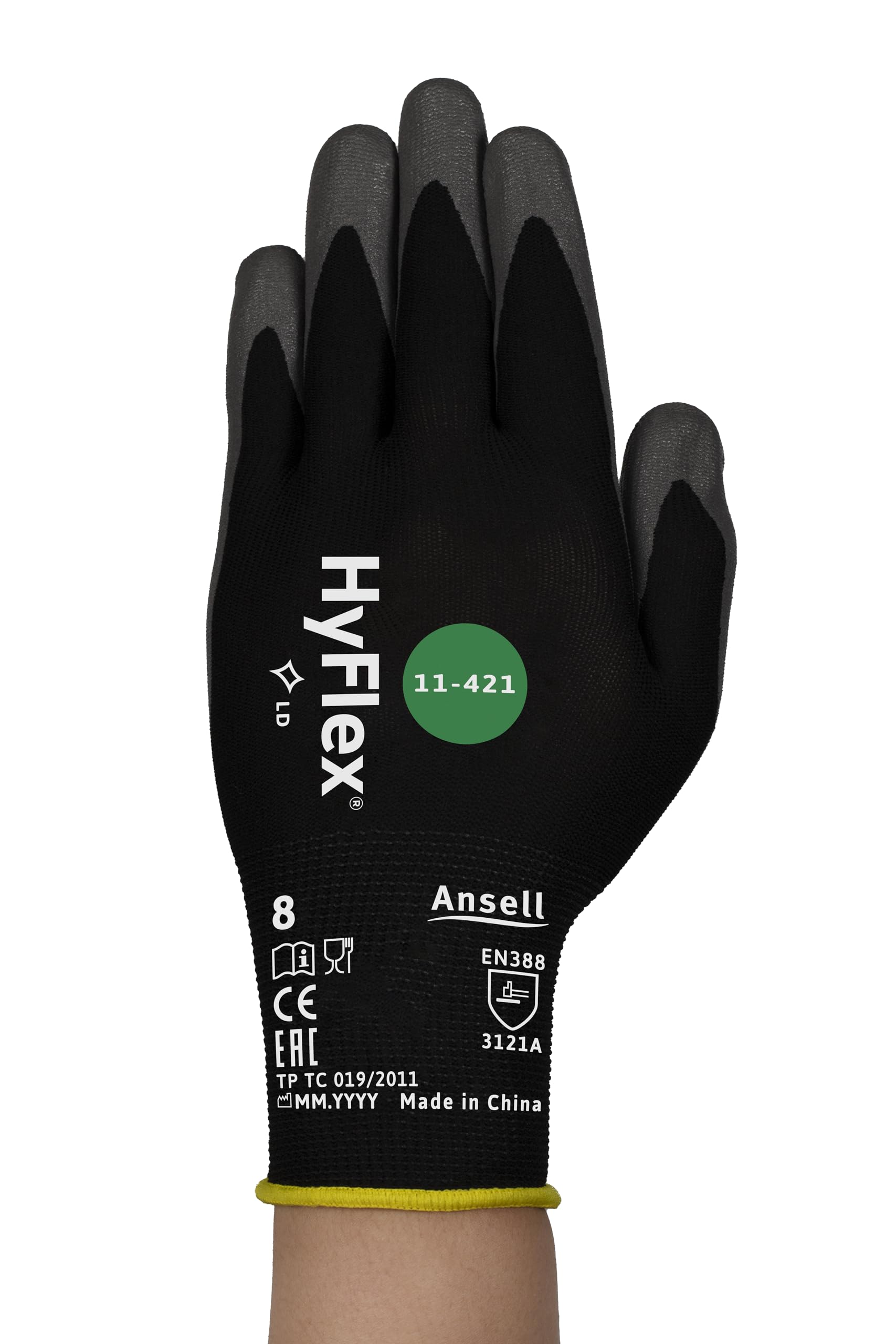 ansell-hyflex-11-421-gants-gris-fins-taille-7-s-x12 image 2