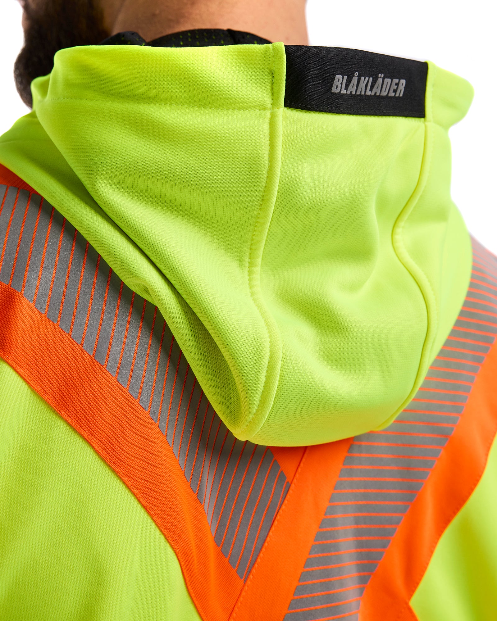 blaklader-hi-vis-csa-full-zip-hoodie-sweat-jaune-noir image 7