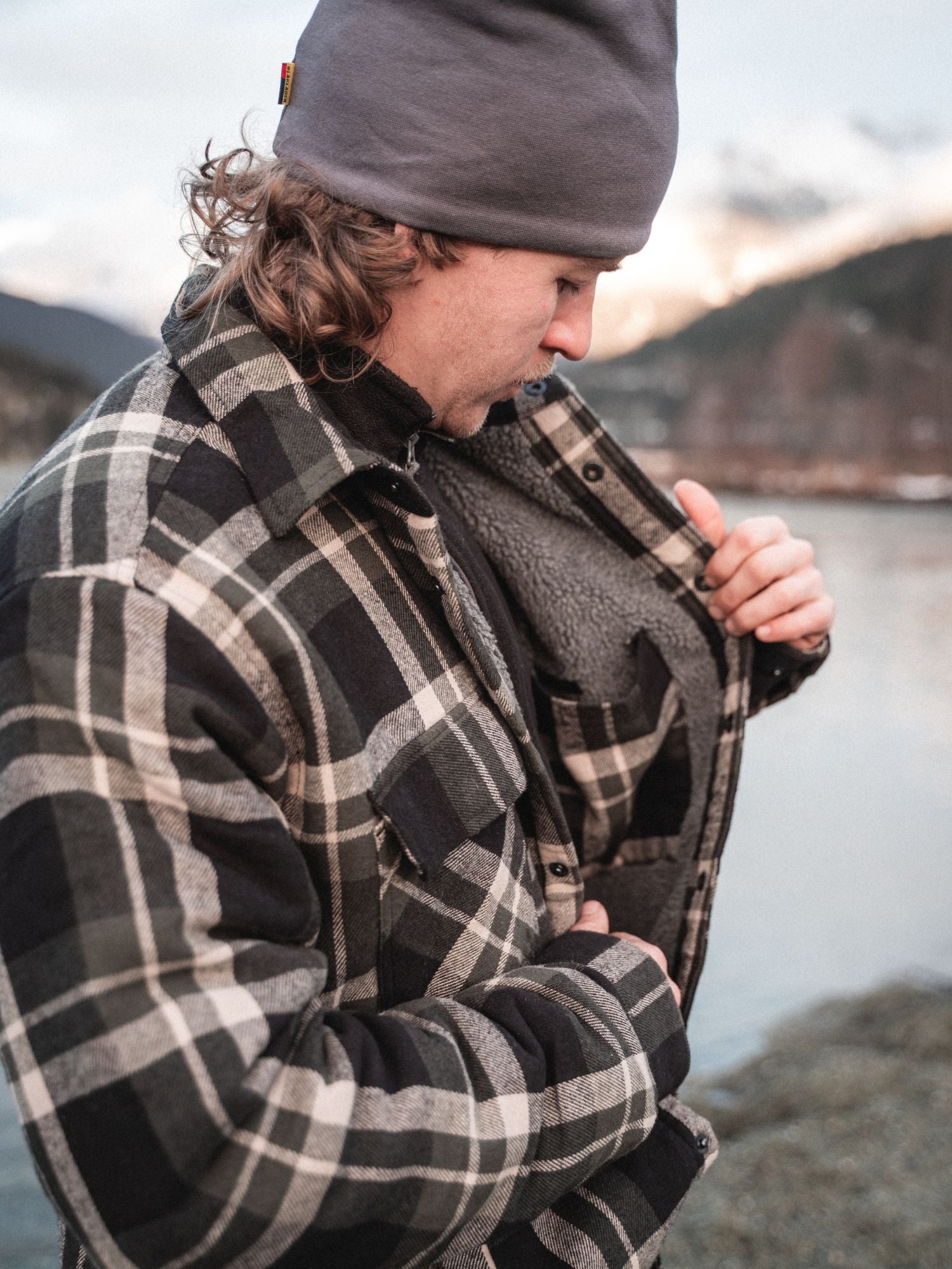 blaklader-jackets-flannel-veste-flanelle-rouge-noir-doubl-e image 5