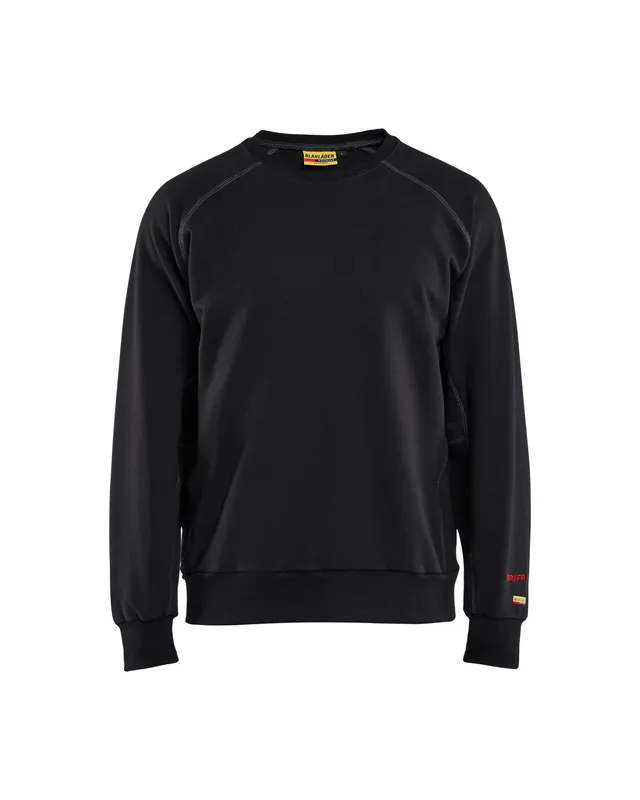 blaklader-sweat-col-rond-ignifug-noir image 1