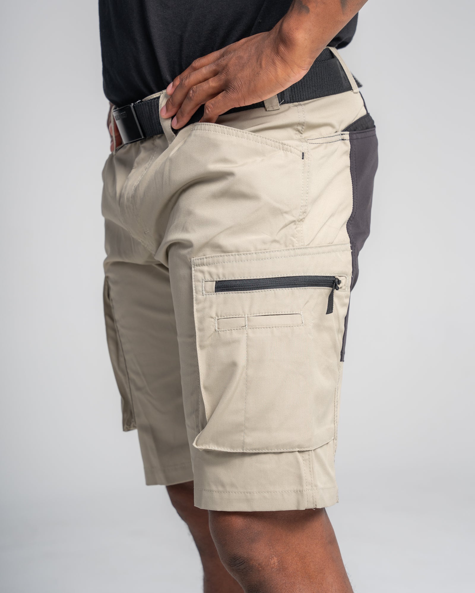 blaklader-stratus-lite-short-travail-vert-olive-noir-stretch image 7