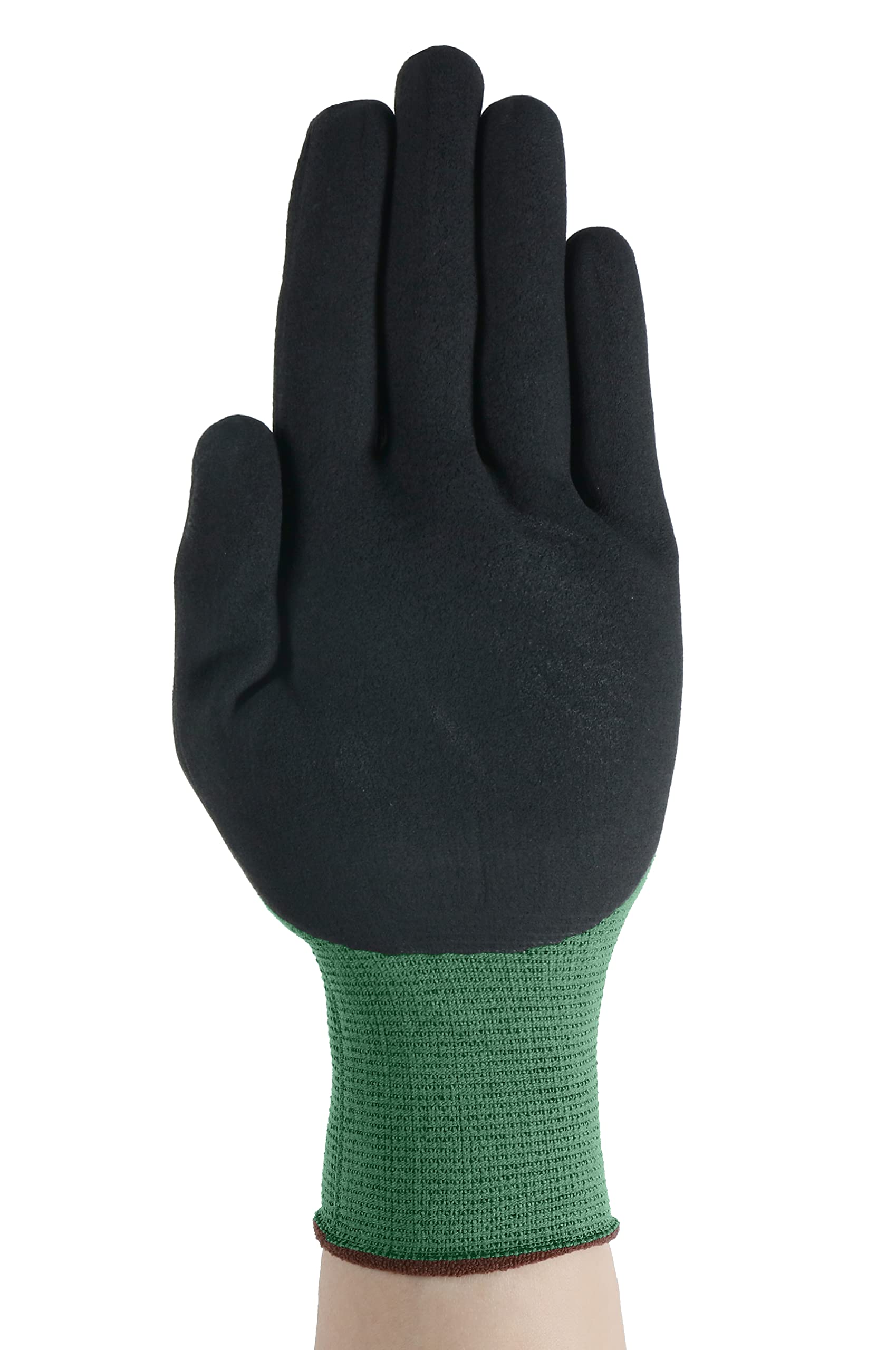 ansell-hyflex-11-842-gants-nitrile-noir-12-paires-taille-8 image 2