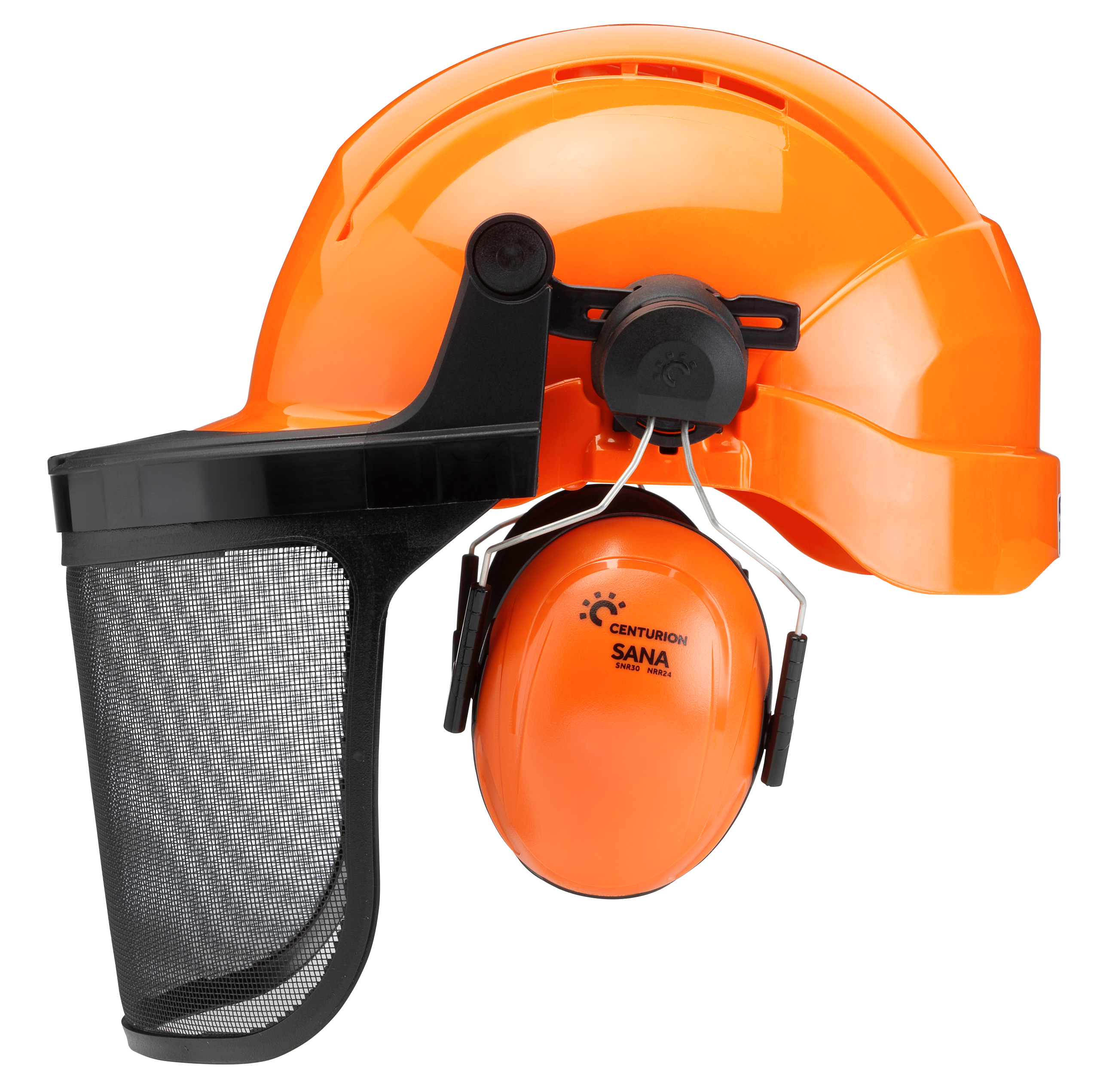 centurion-concept-kit-forestier-casque-visi-re-grillag-e-orange image 1