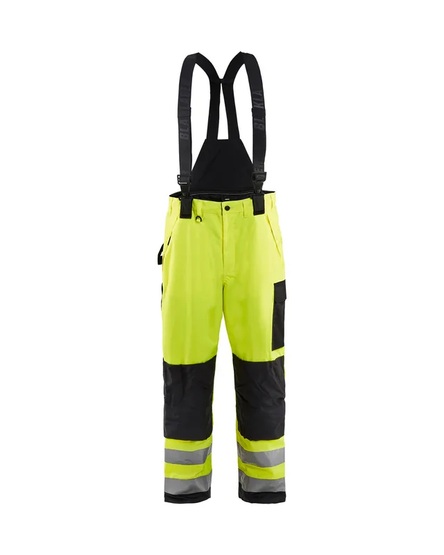 blaklader-hi-vis-shell-pantalon-bretelles-jaune-noir image 1