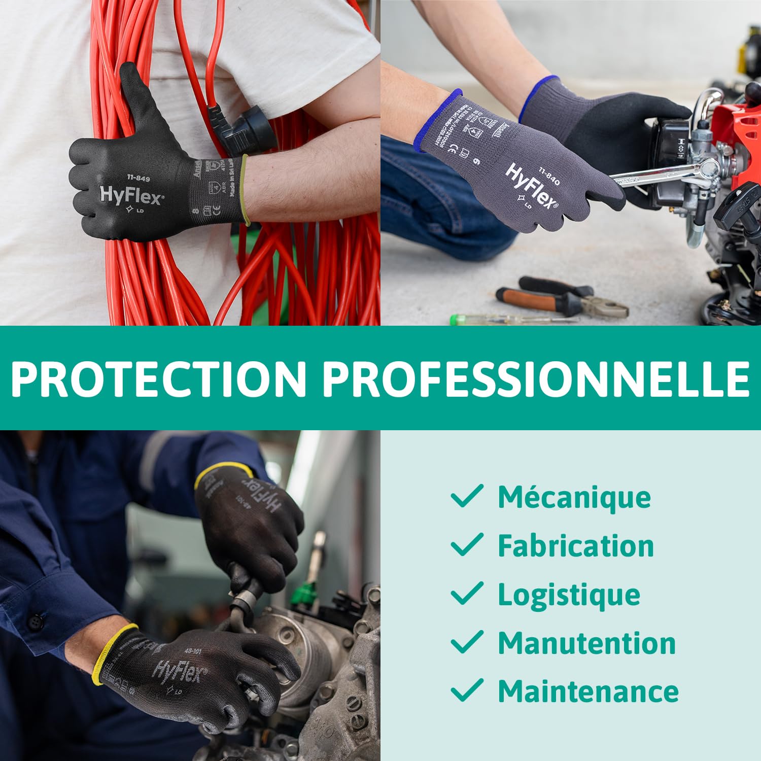 ansell-hyflex-11-840-gants-nitrile-noir-xs-lot-12-paires image 4