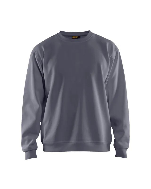 blaklader-blanks-sweatshirt-gris-coton-col-rond image 1