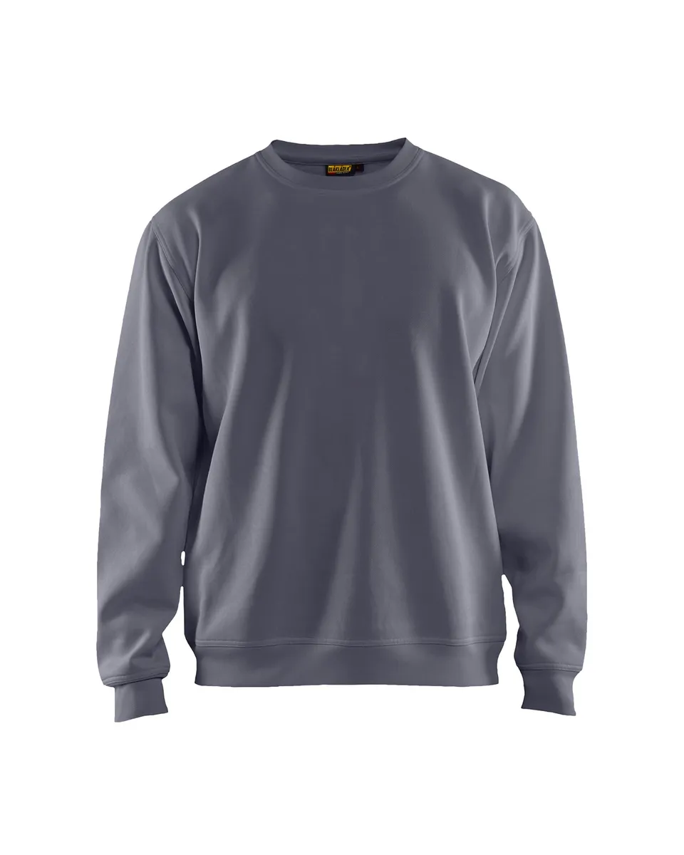 blaklader-blanks-sweatshirt-gris-coton-col-rond image 1