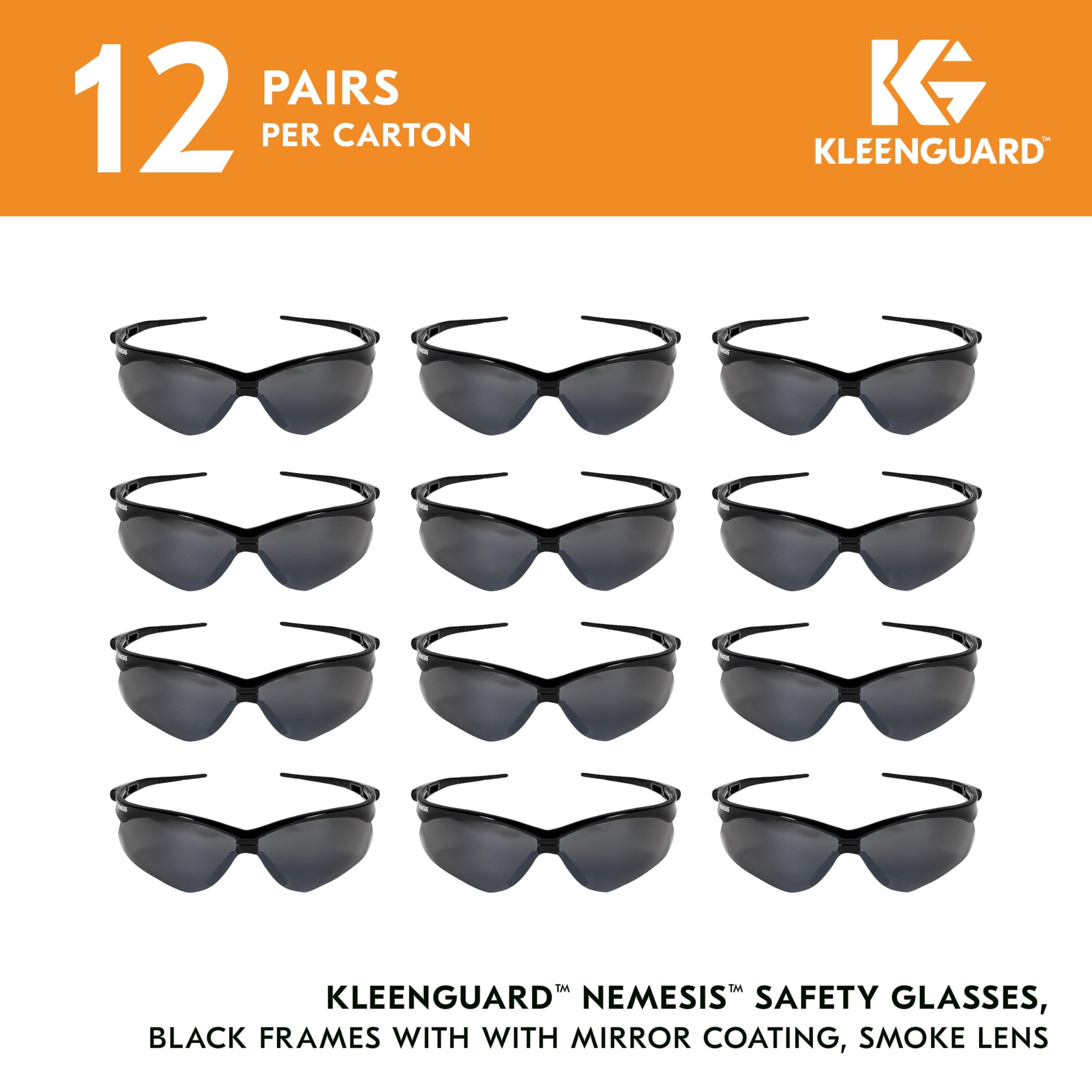 kleenguard-v30-nemesis-25688-lunettes-fum-es-noires-x12 image 2