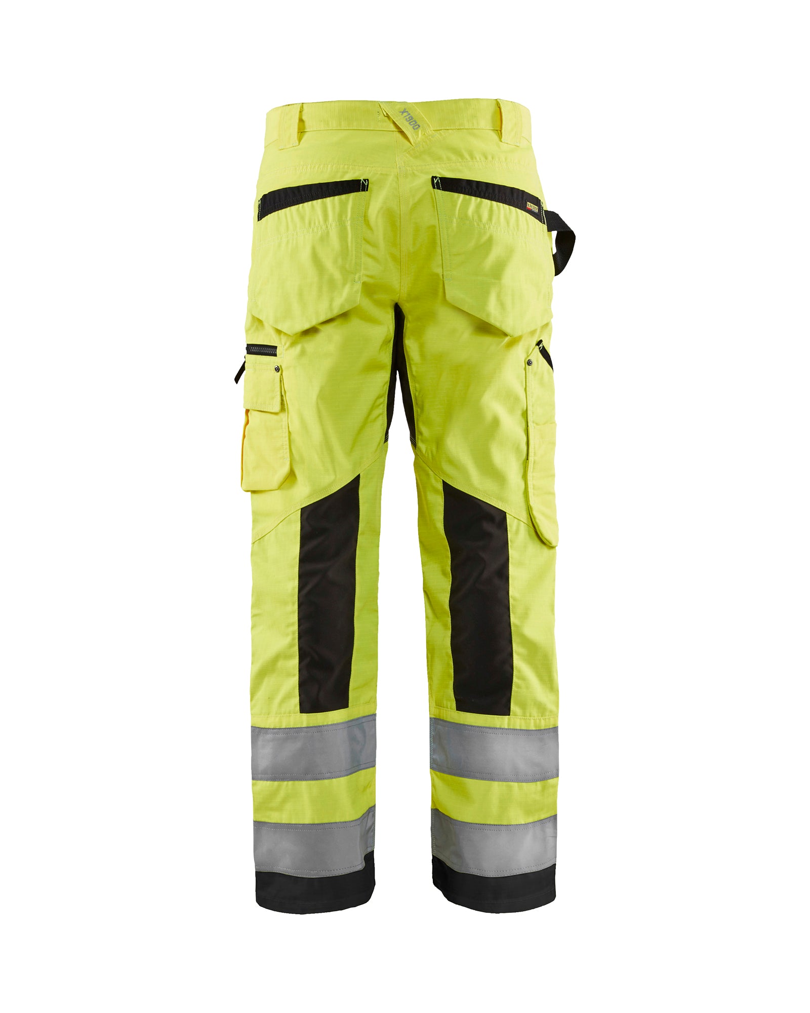 blaklader-pro-pantalon-de-travail-jaune-fluo-noir-haute-visibilit image 2