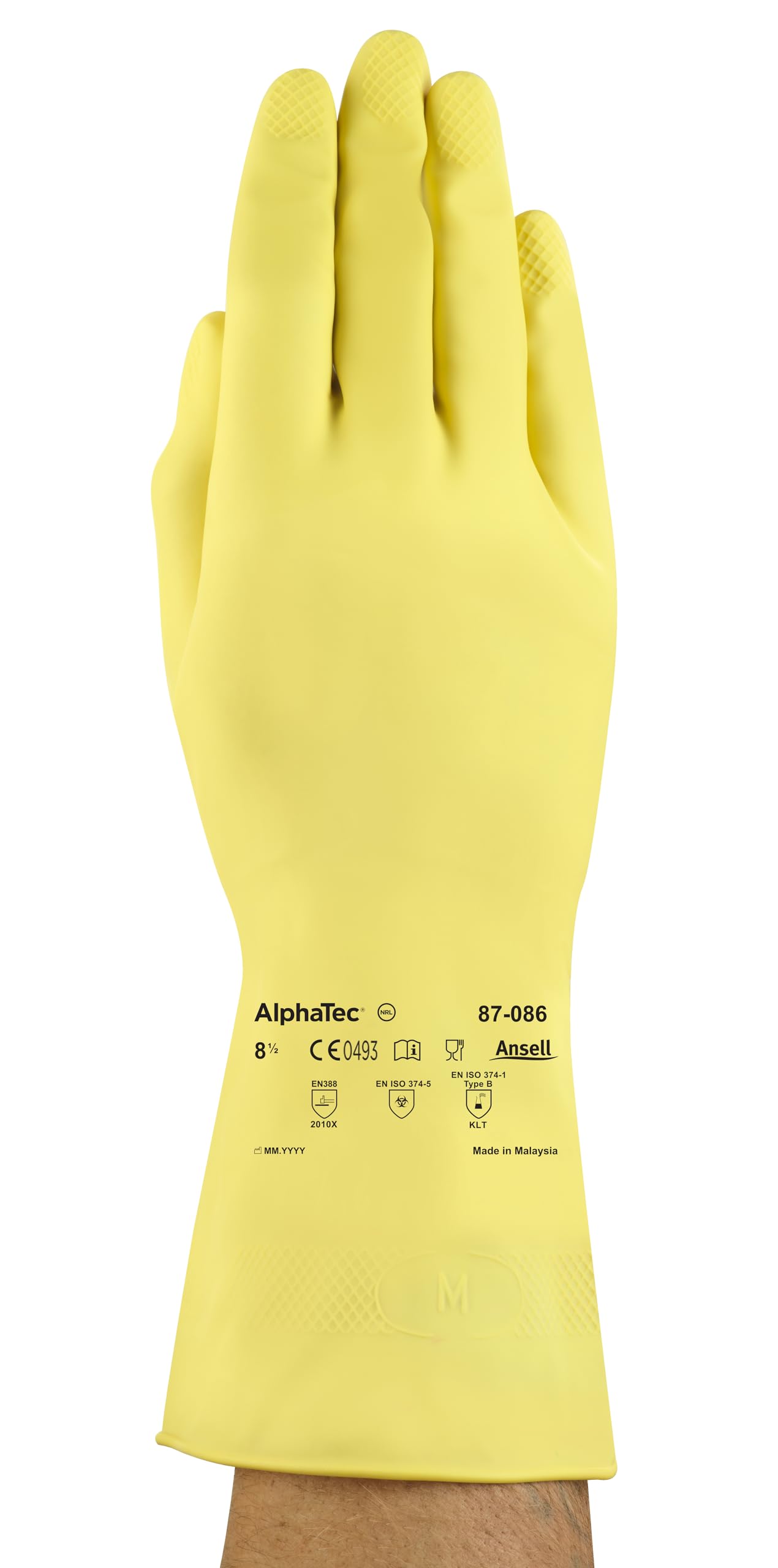 ansell-alphatec-87-086-gants-latex-jaune-m-r-utilisable image 2