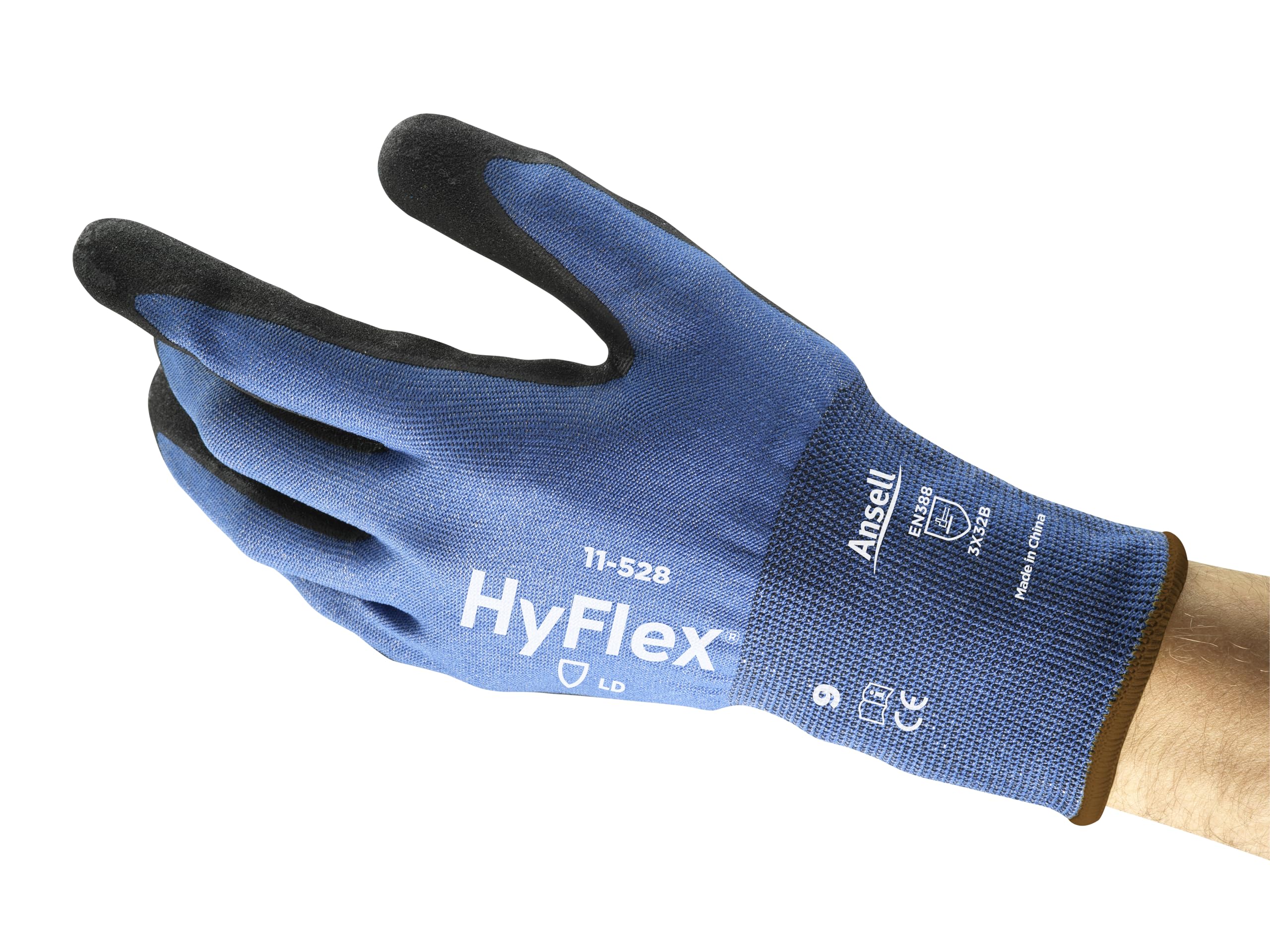 ansell-hyflex-11-528-gants-de-travail-taille-6-xs-x12 image 1