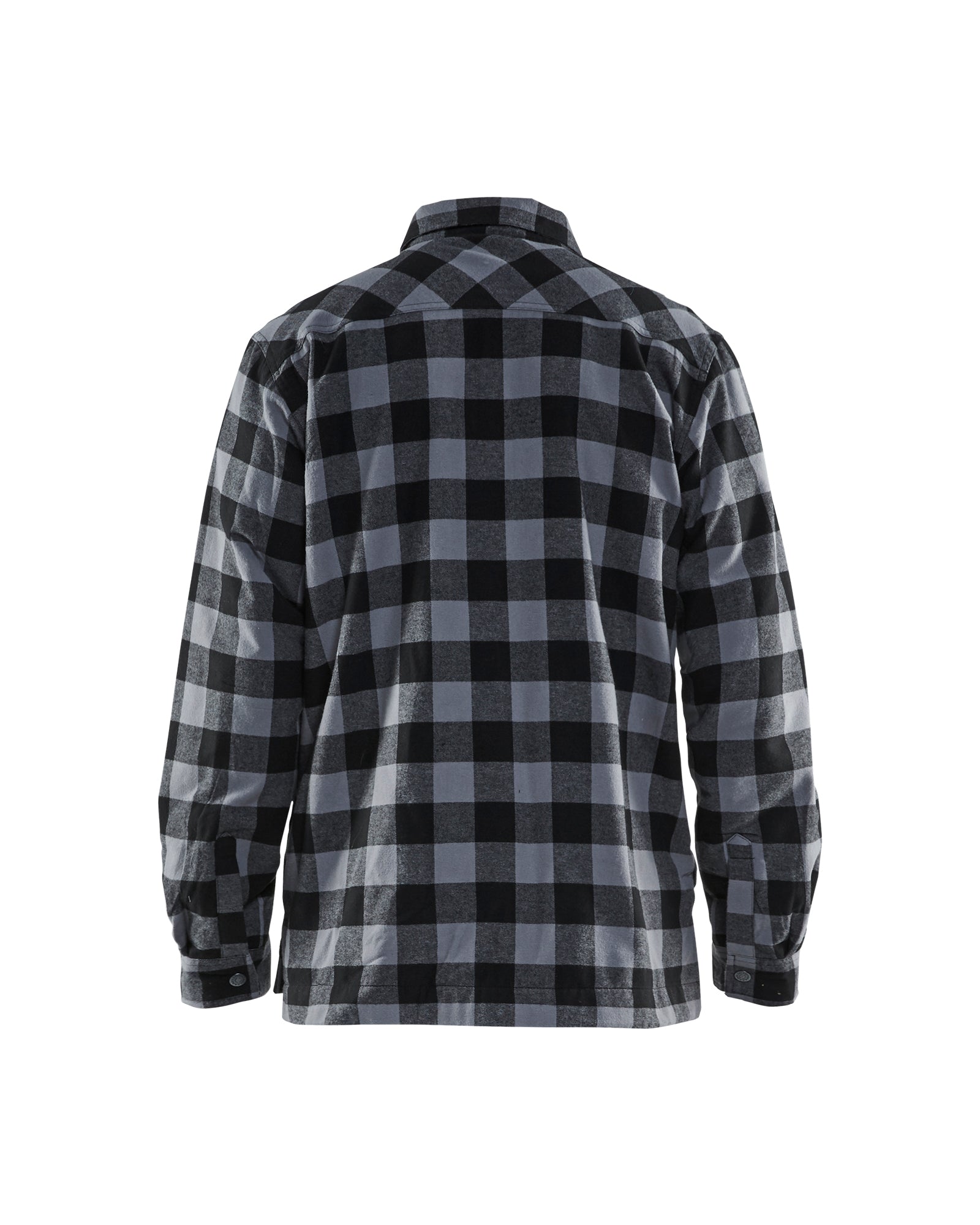 blaklader-chemise-flanelle-doubl-e-b-cheron-gris-noir image 2