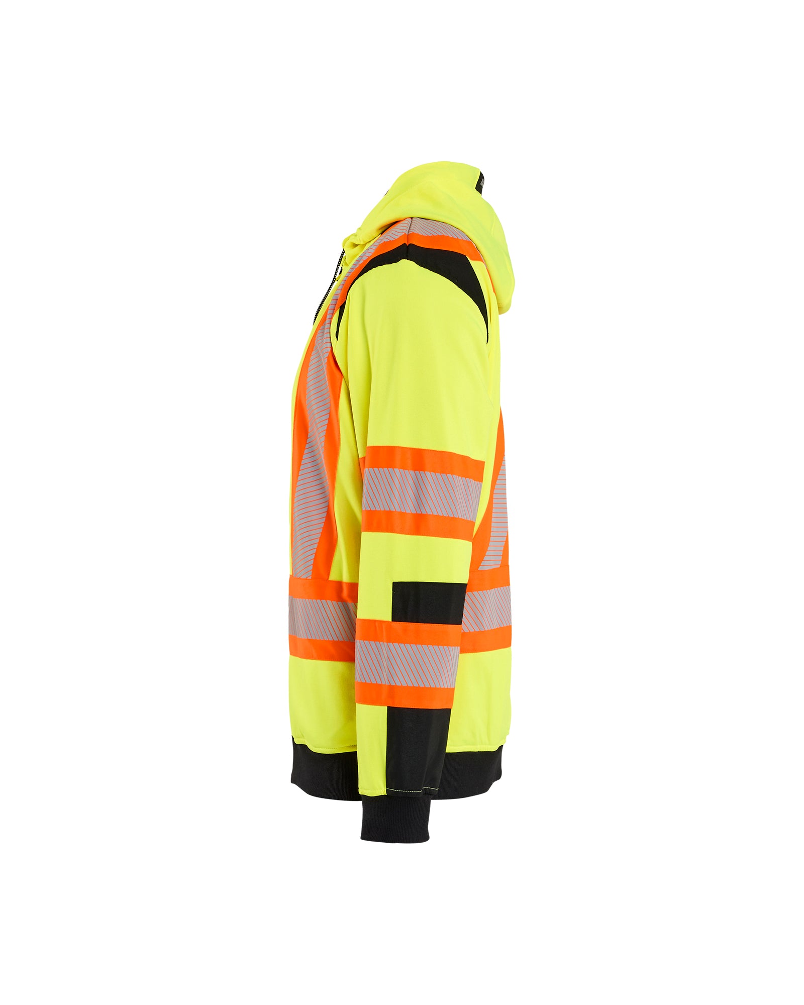 blaklader-hi-vis-csa-full-zip-hoodie-sweat-jaune-noir image 4
