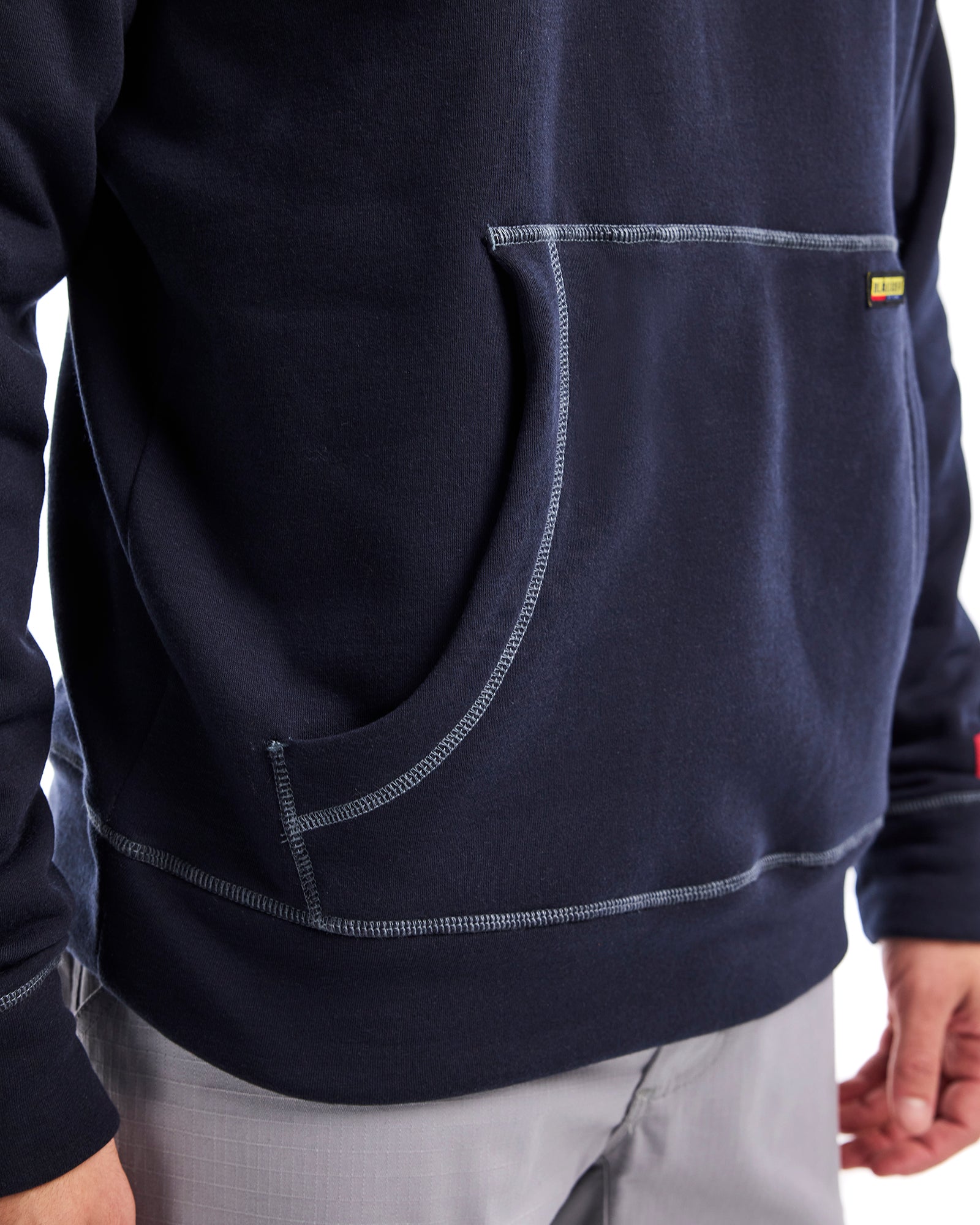 blaklader-flame-resistant-hoodie-sweat-bleu-marine-ignifug-cat-2 image 5
