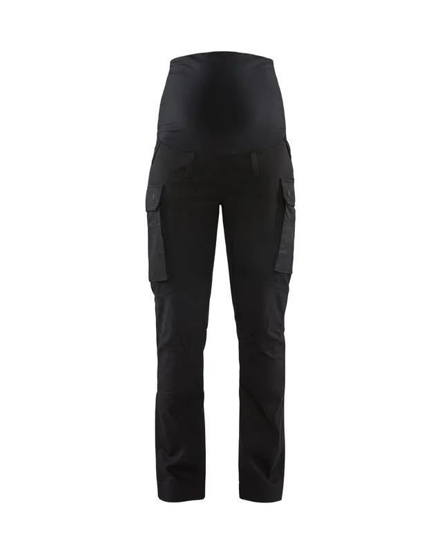 blaklader-maternity-pantalon-de-grossesse-travail-noir-stretch image 1