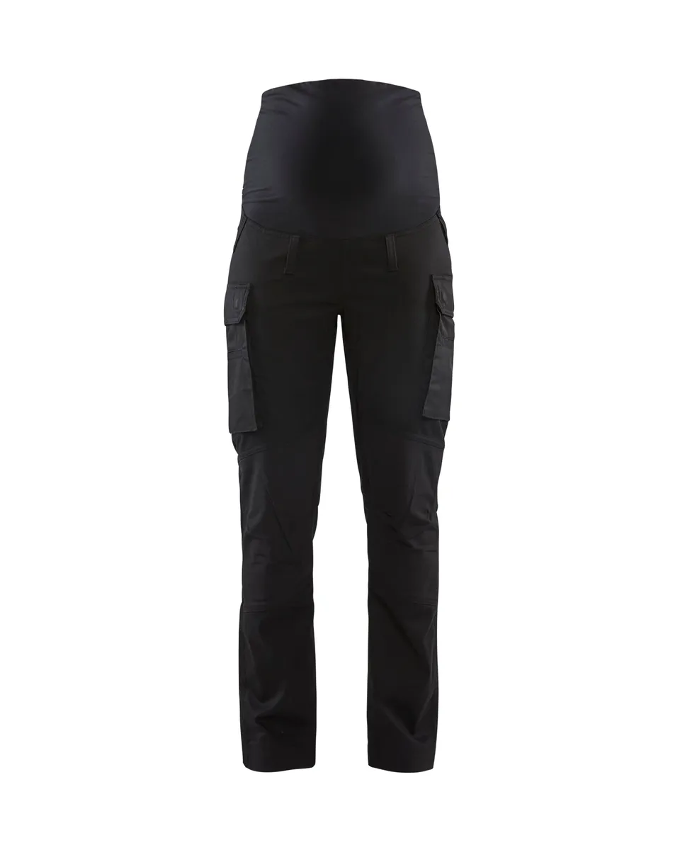 blaklader-maternity-pantalon-de-grossesse-travail-noir-stretch image 1