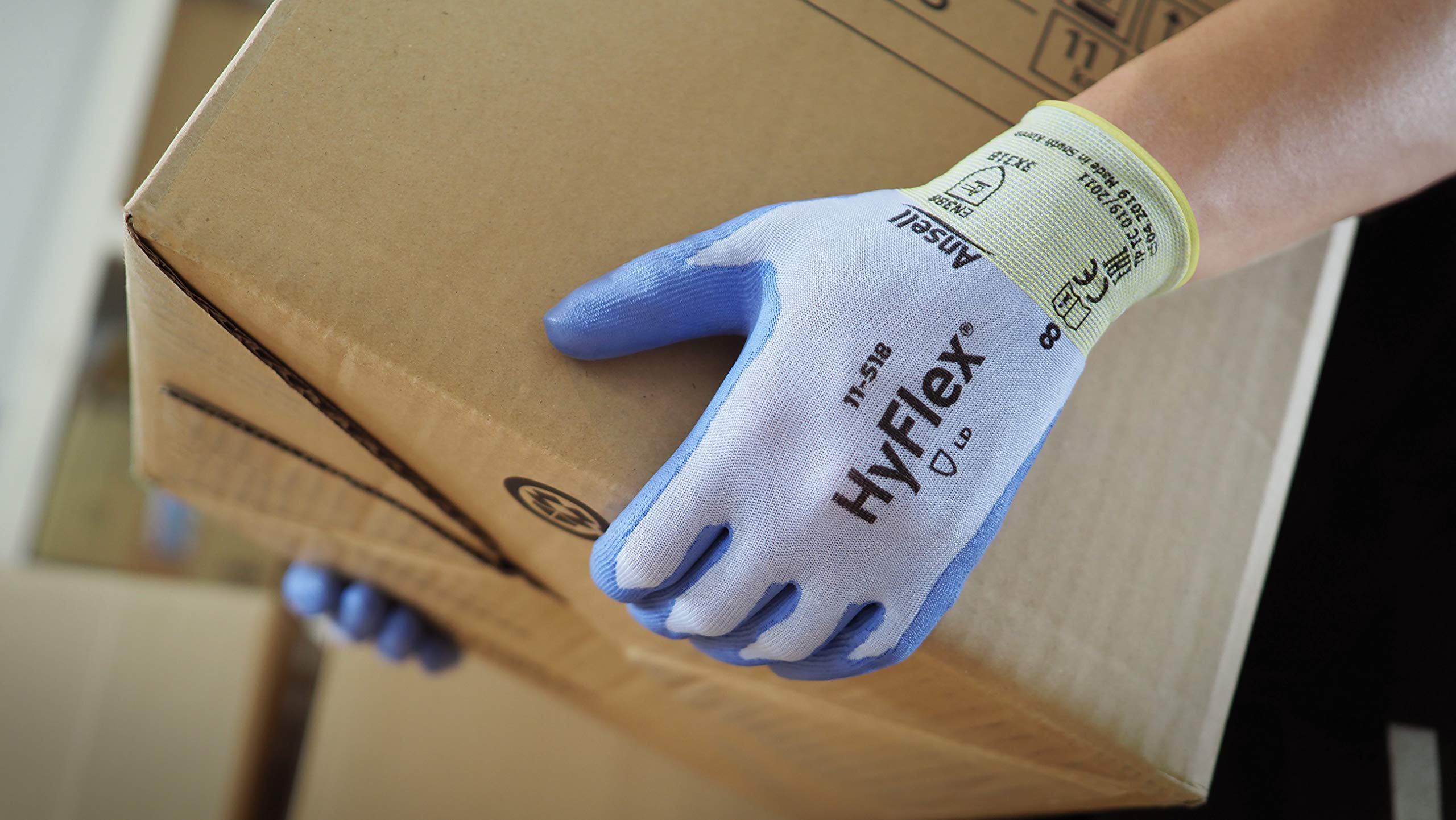 ansell-hyflex-11-518-gants-anti-coupure-bleus-taille-l-12-paires image 4