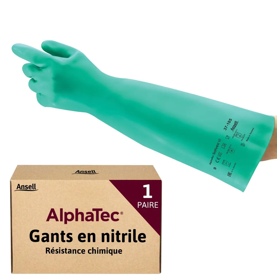 ansell-alphatec-37-185-gants-nitrile-vert-taille-s-1-paire image 1