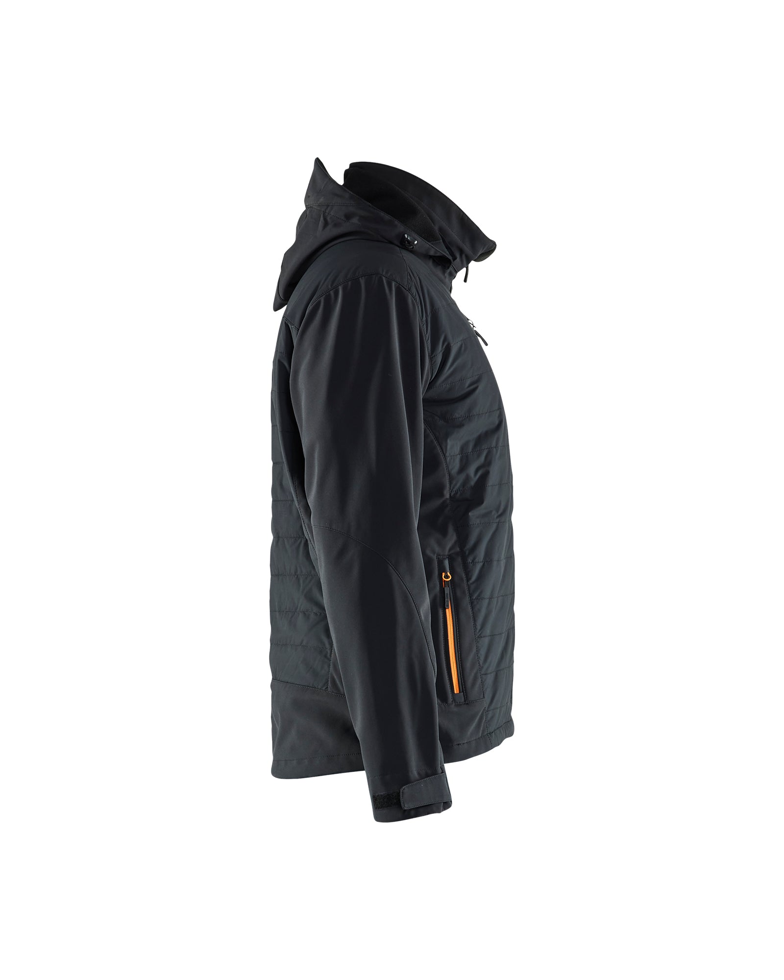 blaklader-tahoe-hybrid-veste-travail-noir-orange-matelass-e image 4