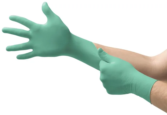 ansell-microflex-25-101-gants-jetables-n-opr-ne-verts-l-x100 image 1