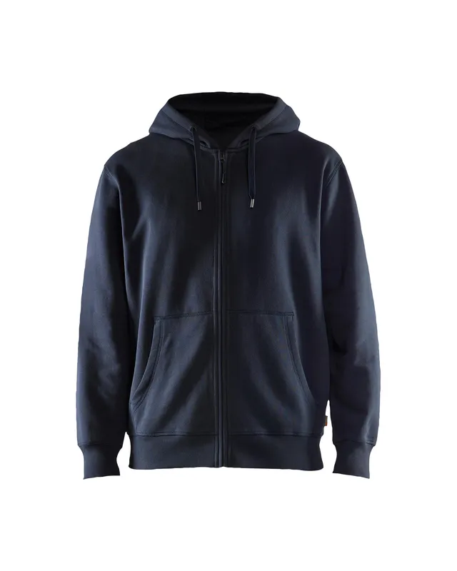 blaklader-blanks-full-zip-hoodie-sweat-bleu-marine-coton image 1